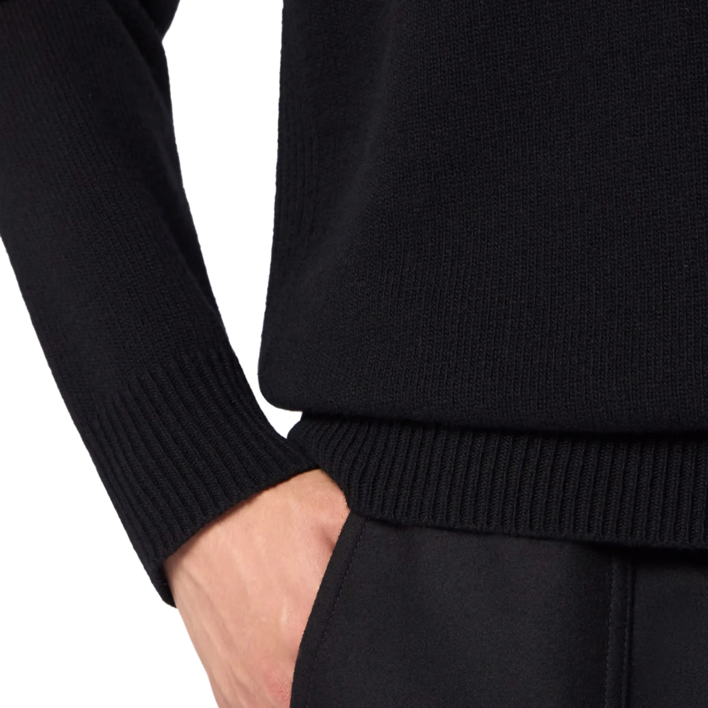 Ghost Wool Knit Sweater in Black sold by MARAIS product image thumbnail 5