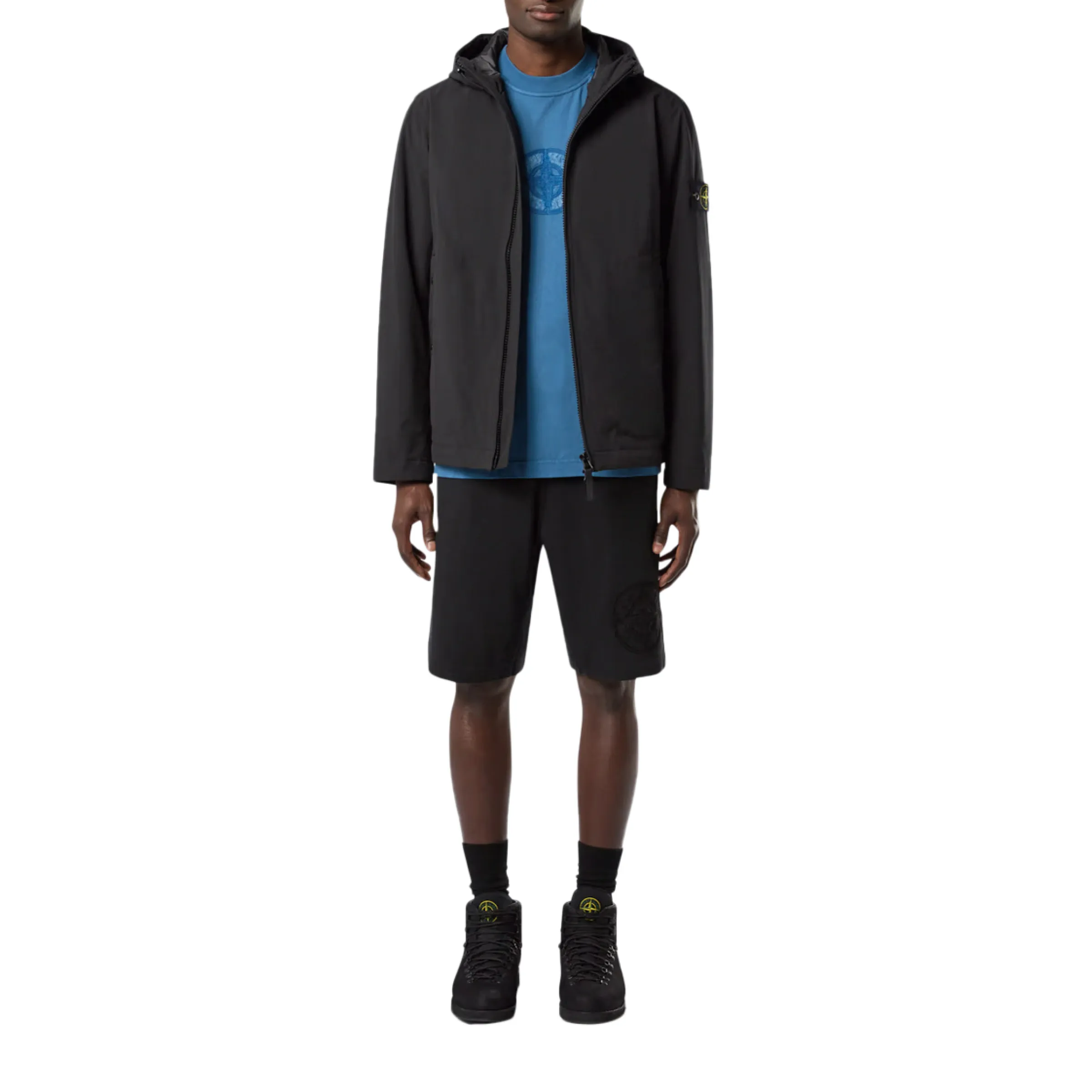 Compass Badge Hooded Jacket in Black sold by MARAIS product image thumbnail 4