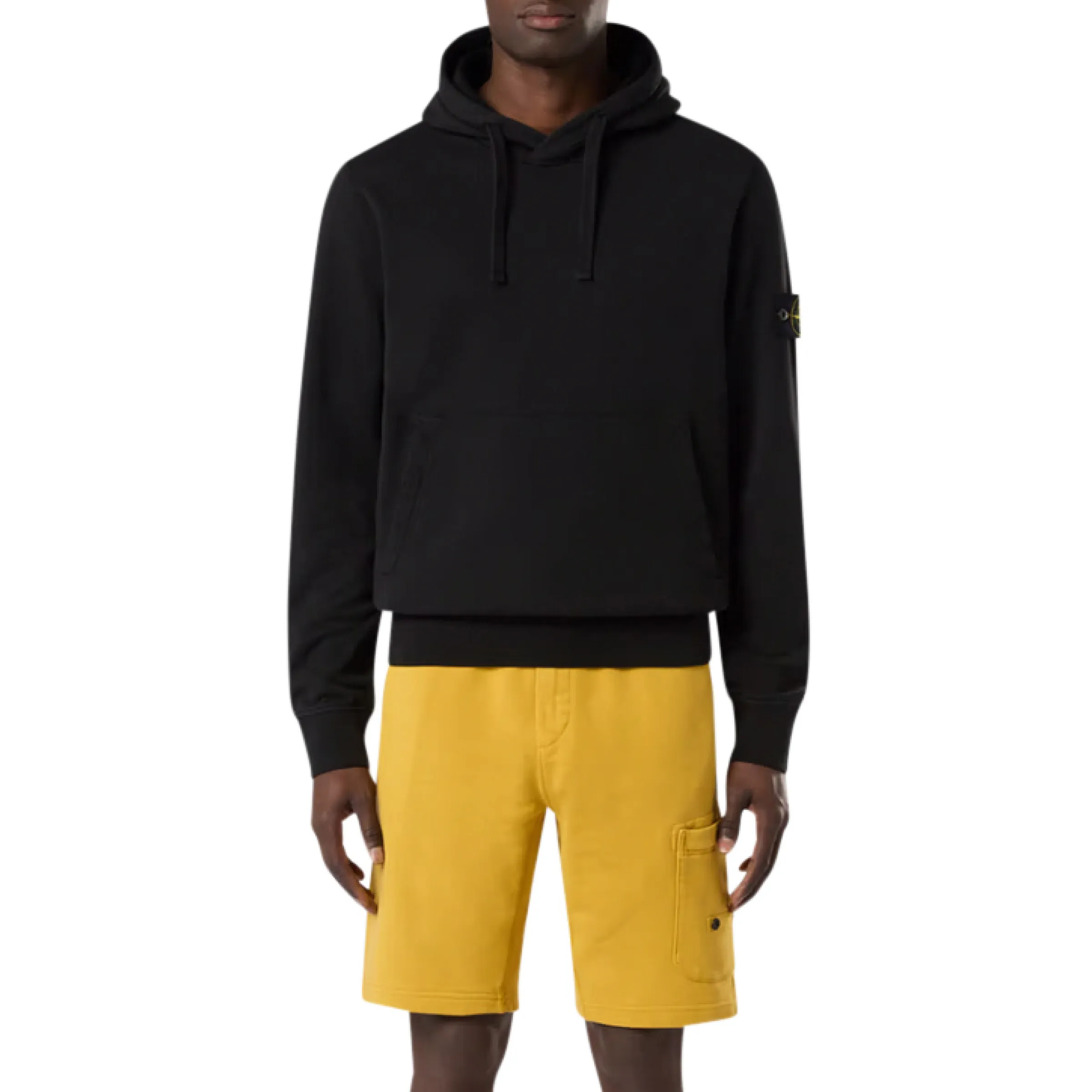 Logo Patch Hoodie in Black sold by MARAIS