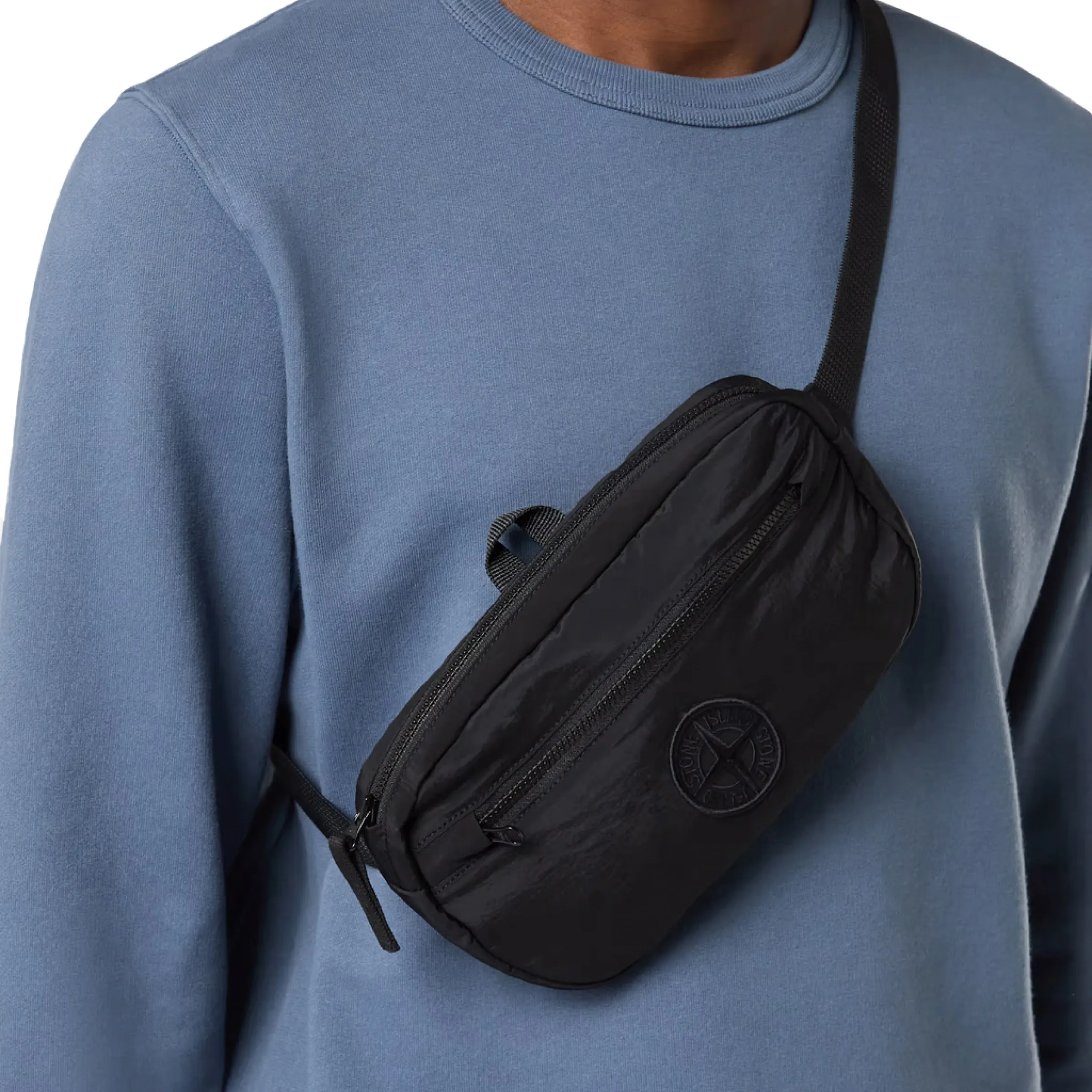 Nylon Metal Belt Bag in Black sold by MARAIS product image thumbnail 4