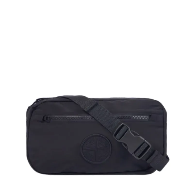 Nylon Metal Belt Bag in Black sold by MARAIS