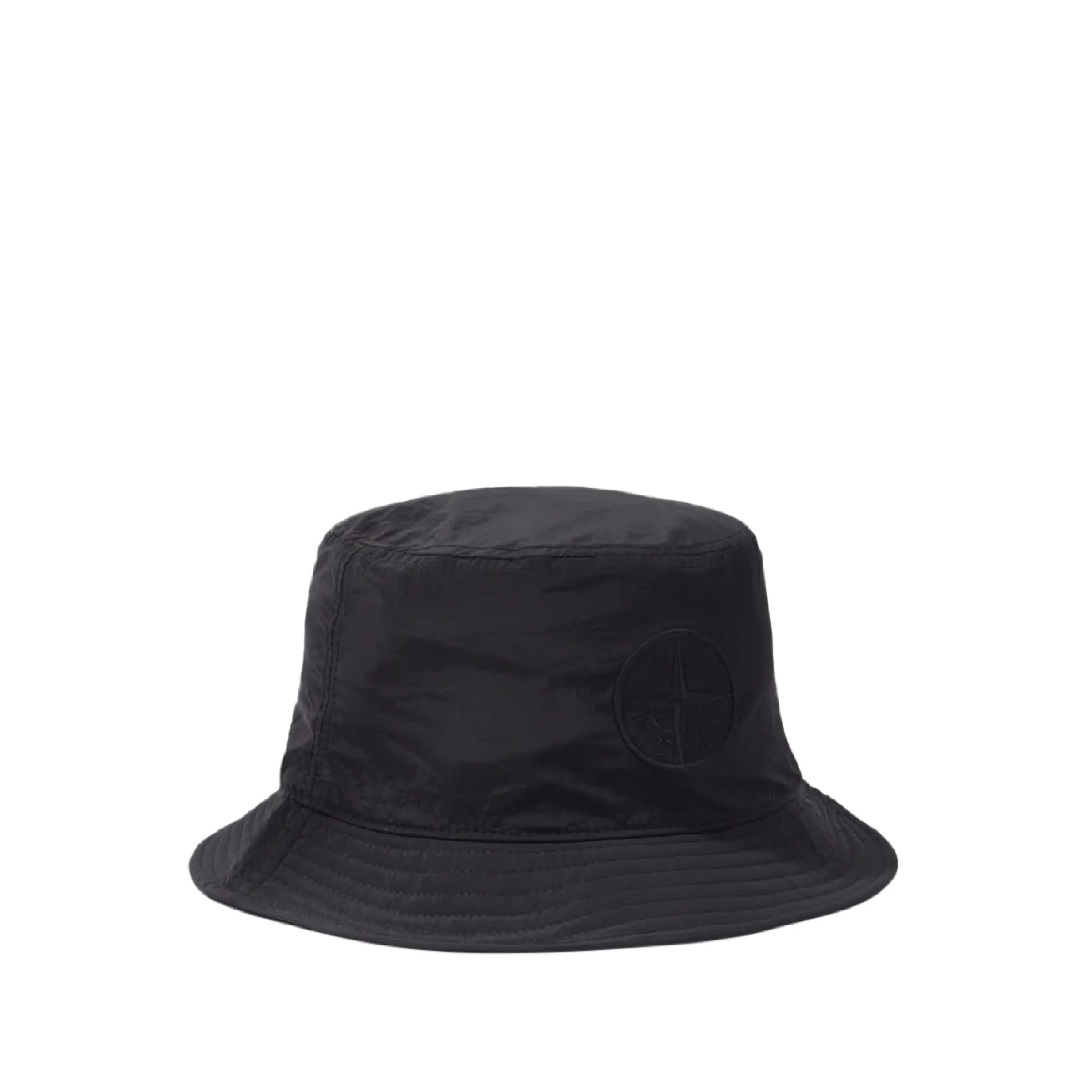 Nylon Metal Bucket Hat in Black sold by MARAIS