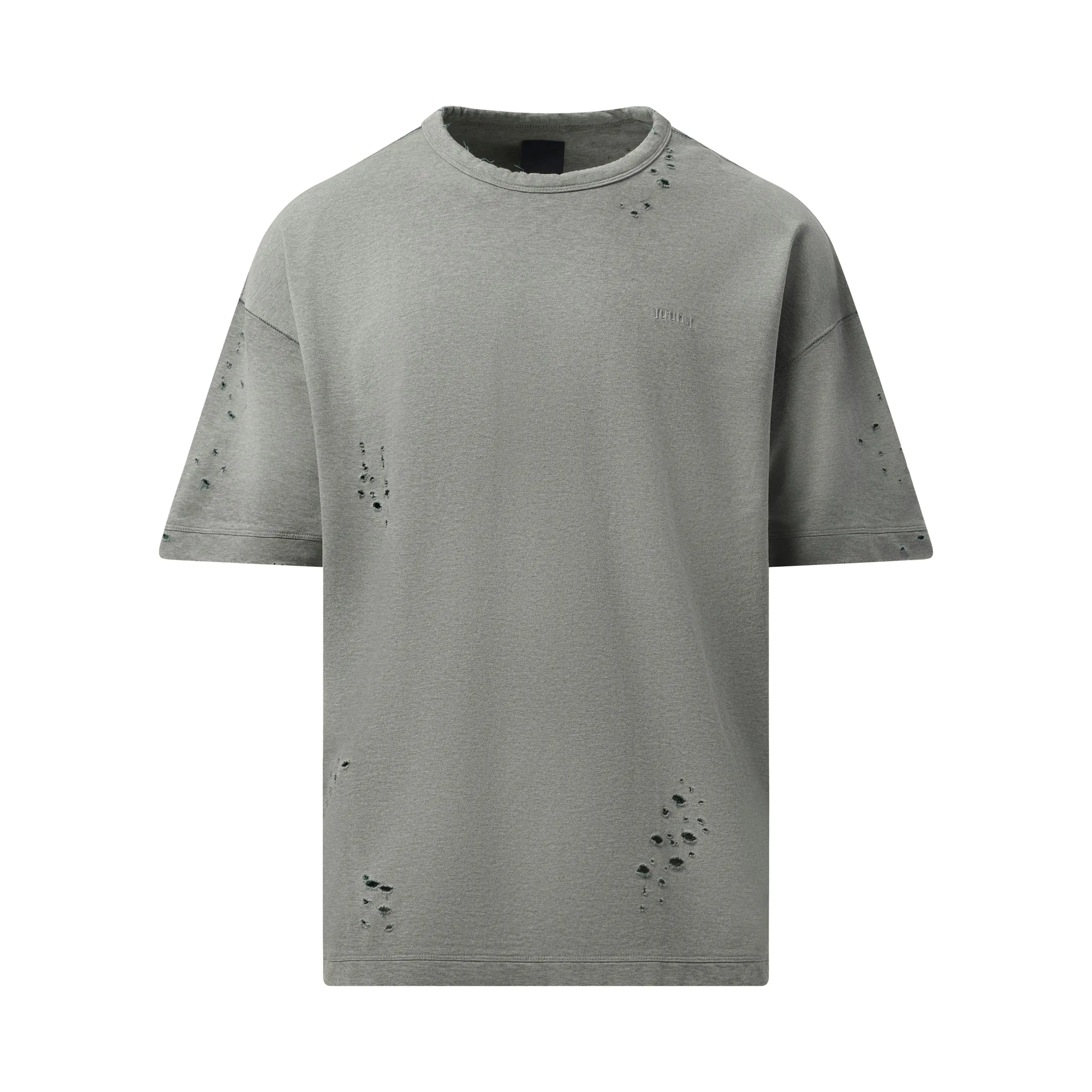 Single Stitch Vintage Distressed T-Shirt in Grey sold by MARAIS product image thumbnail 2