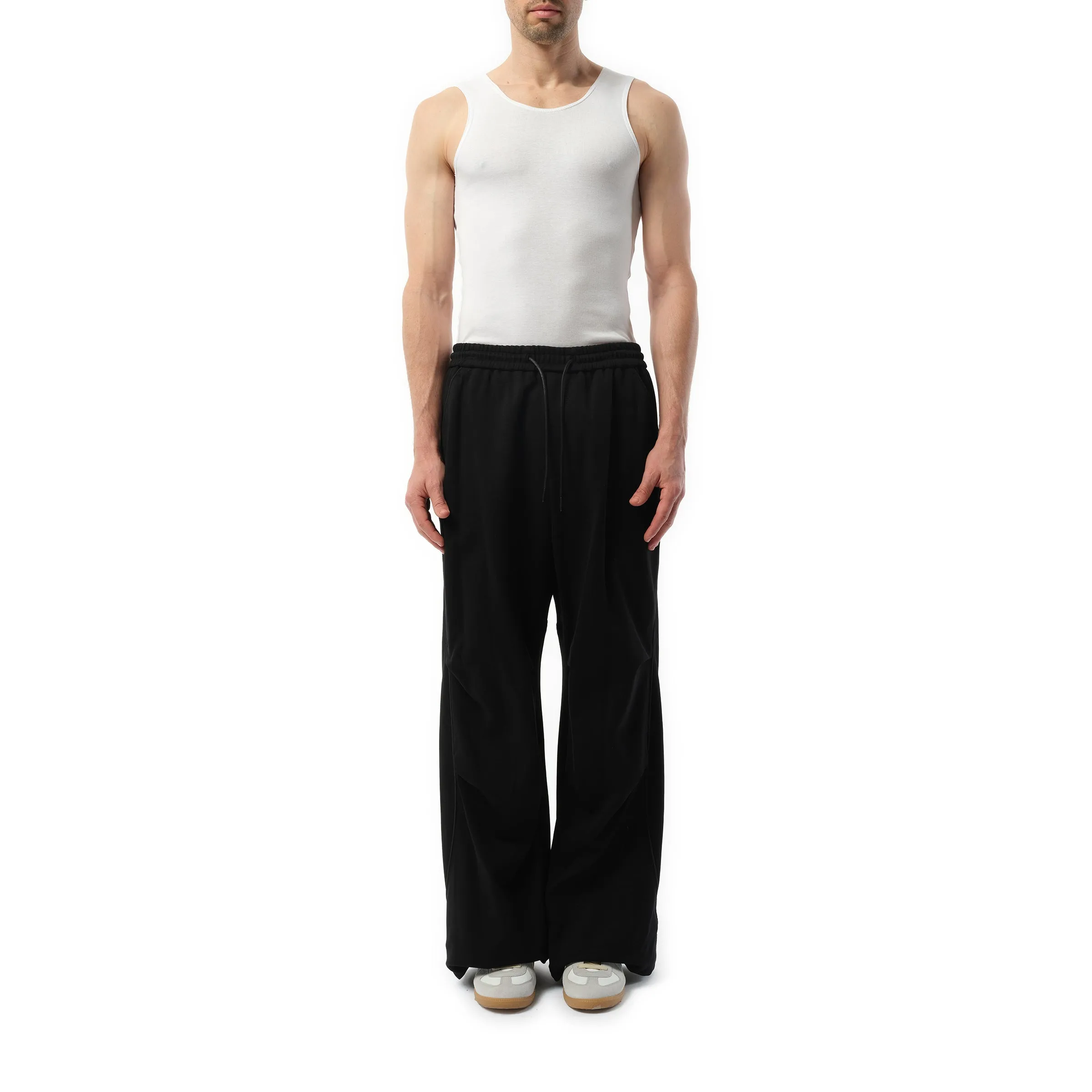Cotton Piping Track Pants in Black sold by MARAIS product image thumbnail 4