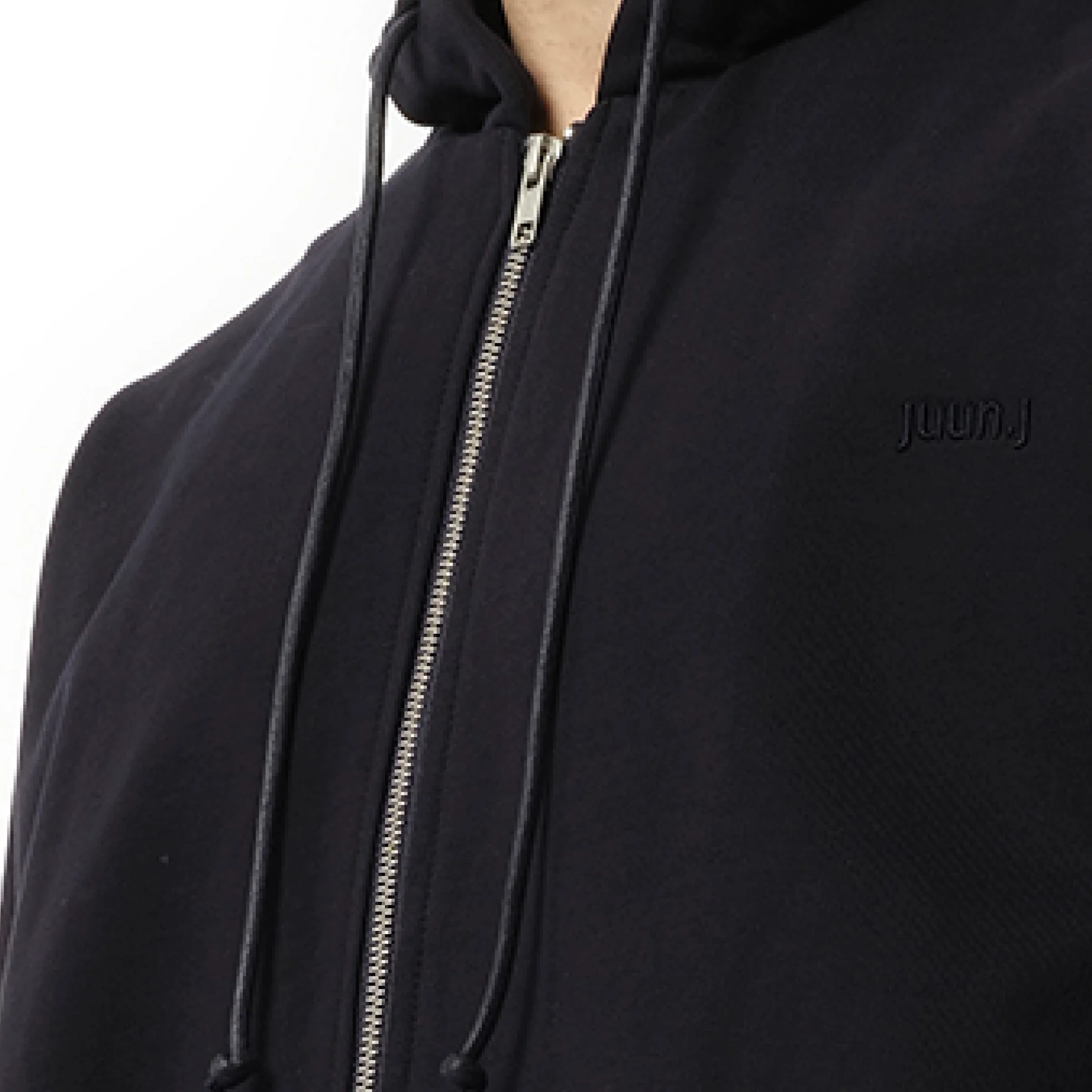 Essential Zip-Up Hoodie in Navy sold by MARAIS product image thumbnail 3