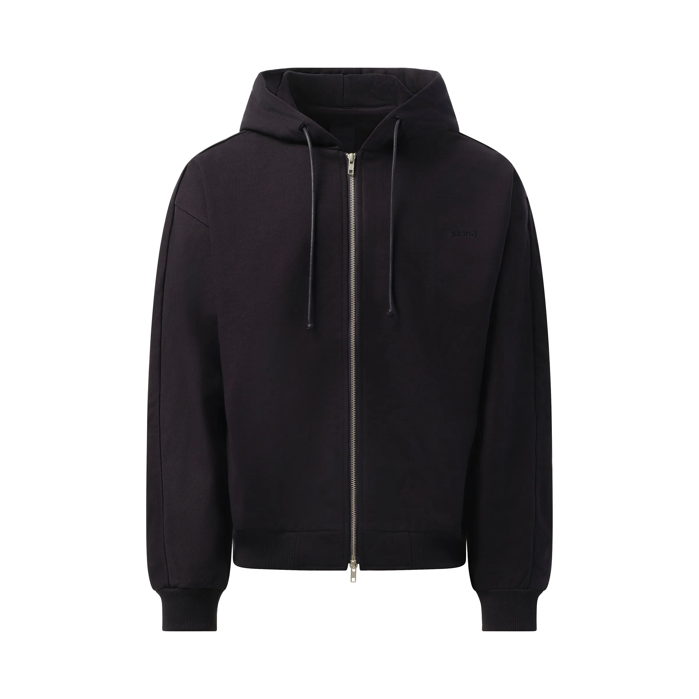 Essential Zip-Up Hoodie in Navy sold by MARAIS product image thumbnail 2