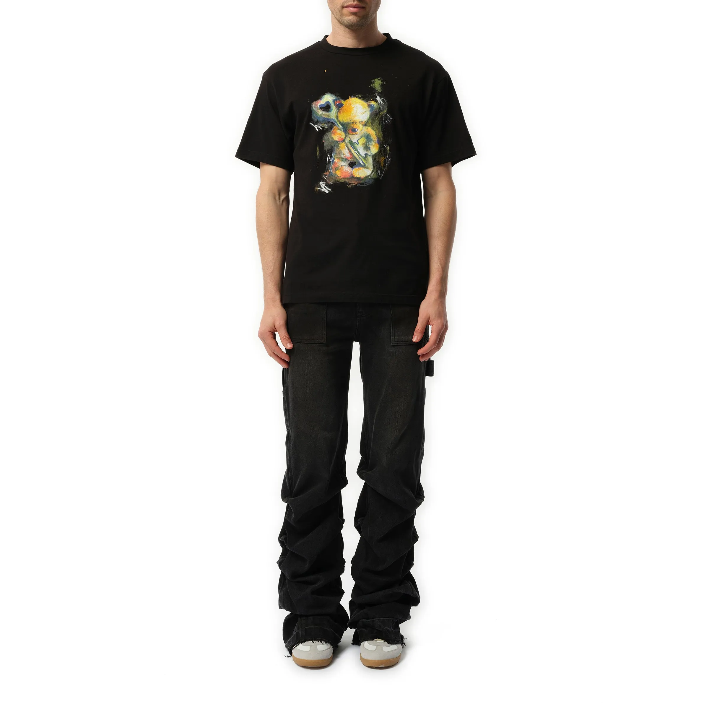 Teddy Bear with Key T-Shirt in Black sold by MARAIS product image thumbnail 4