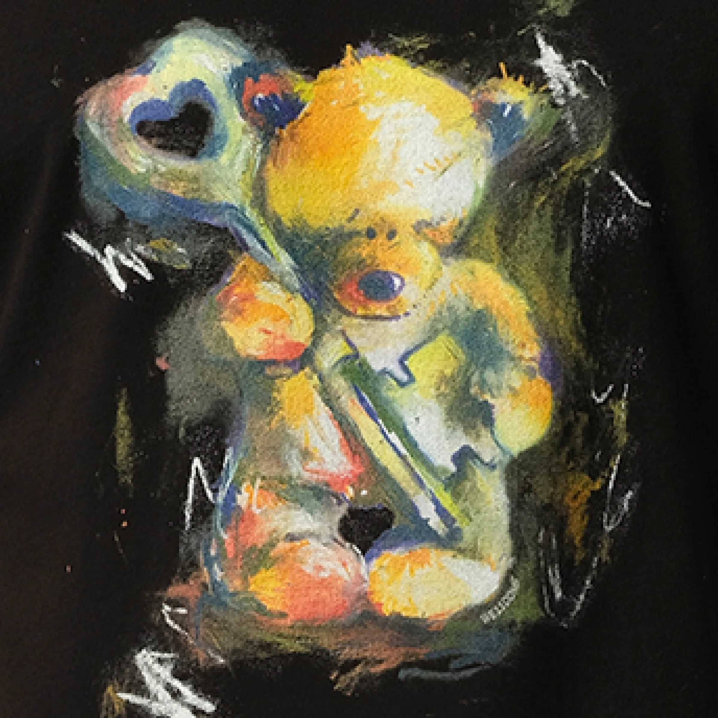 Teddy Bear with Key T-Shirt in Black sold by MARAIS product image thumbnail 3