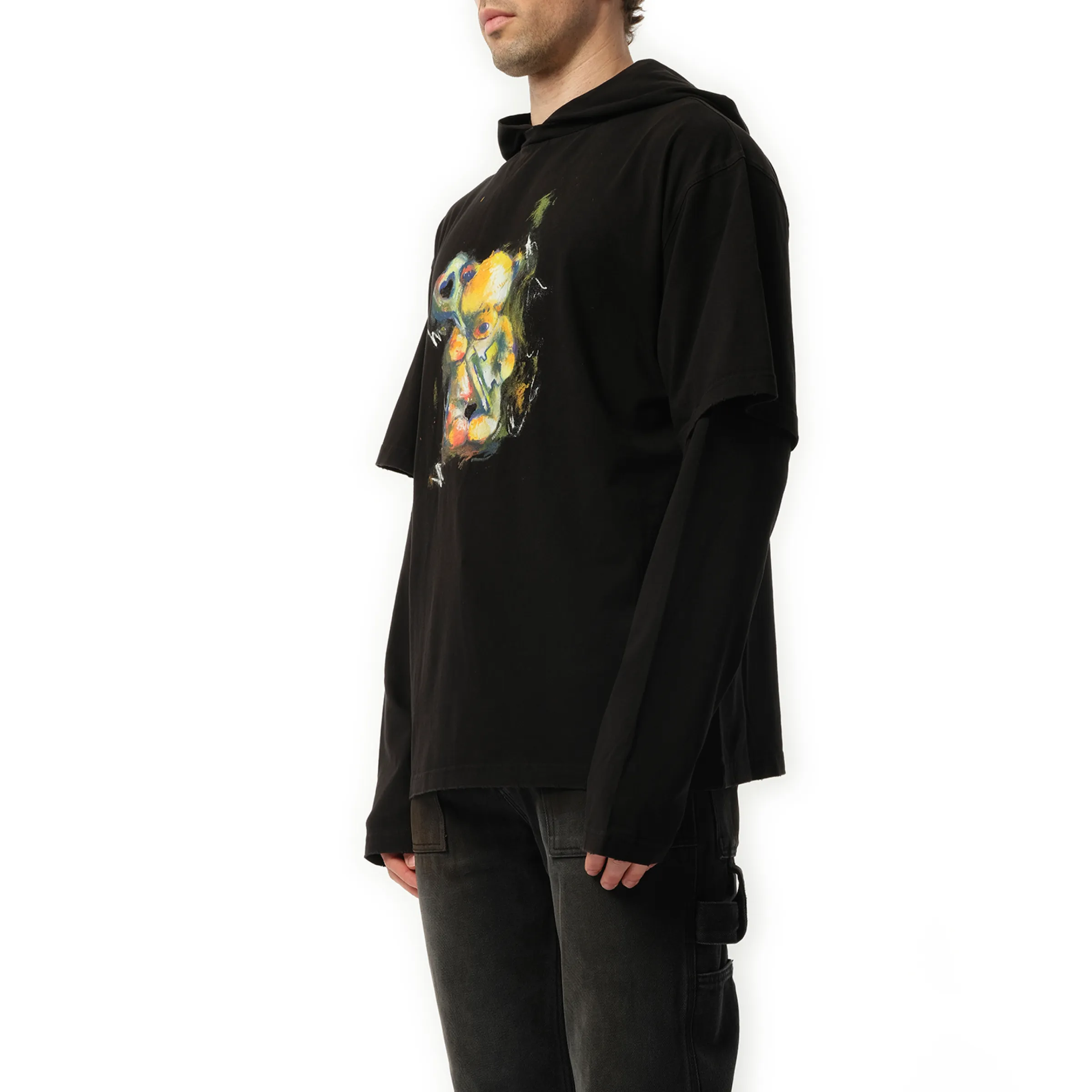 Teddy Bear With Key Hoodie in Black sold by MARAIS product image thumbnail 5