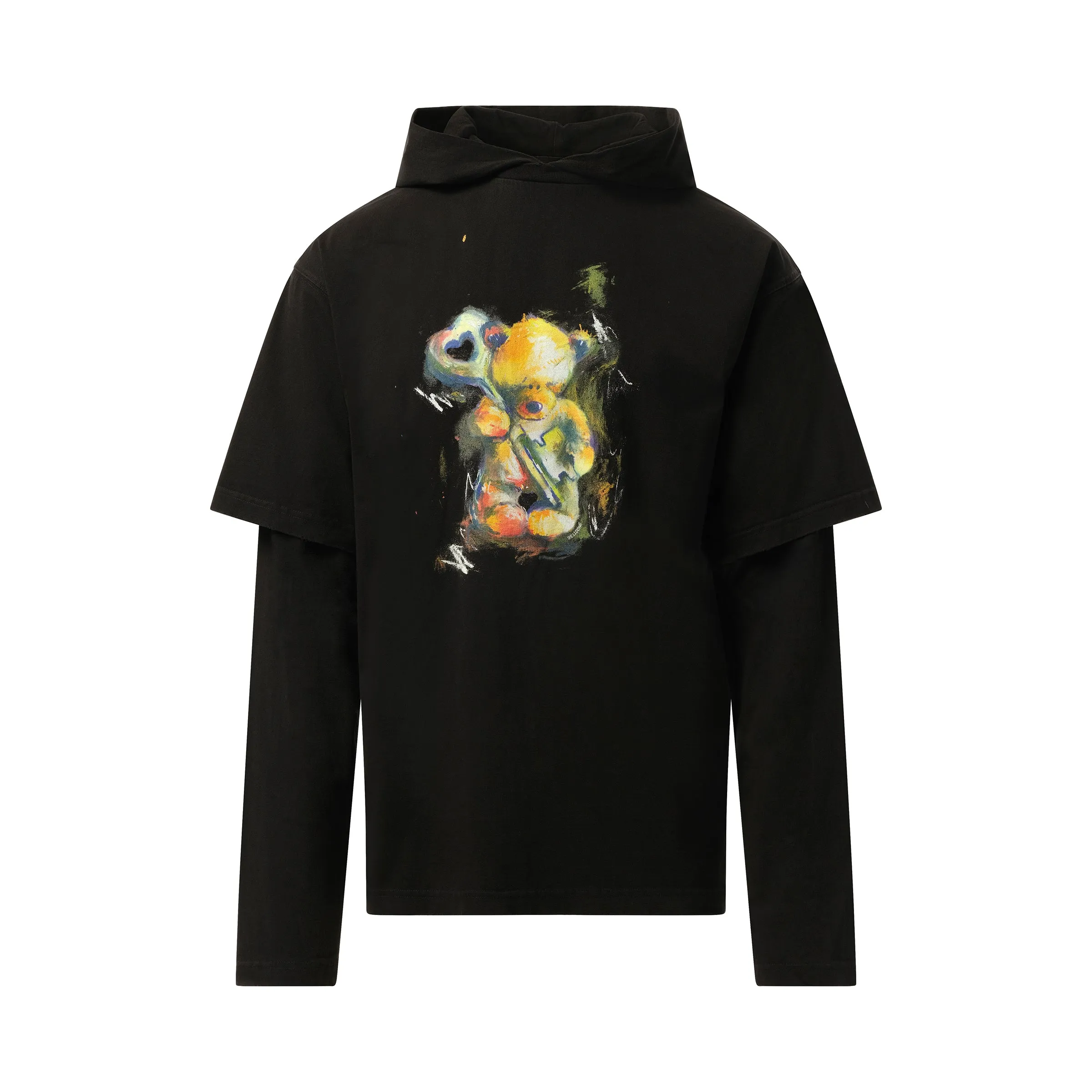 Teddy Bear With Key Hoodie in Black sold by MARAIS product image thumbnail 2