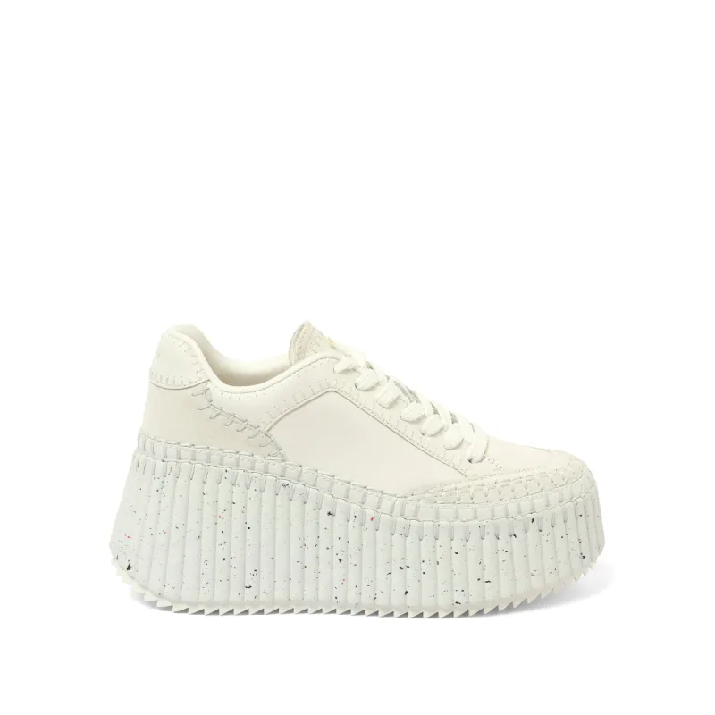 Platform Nama Sneaker in White made by MARAIS