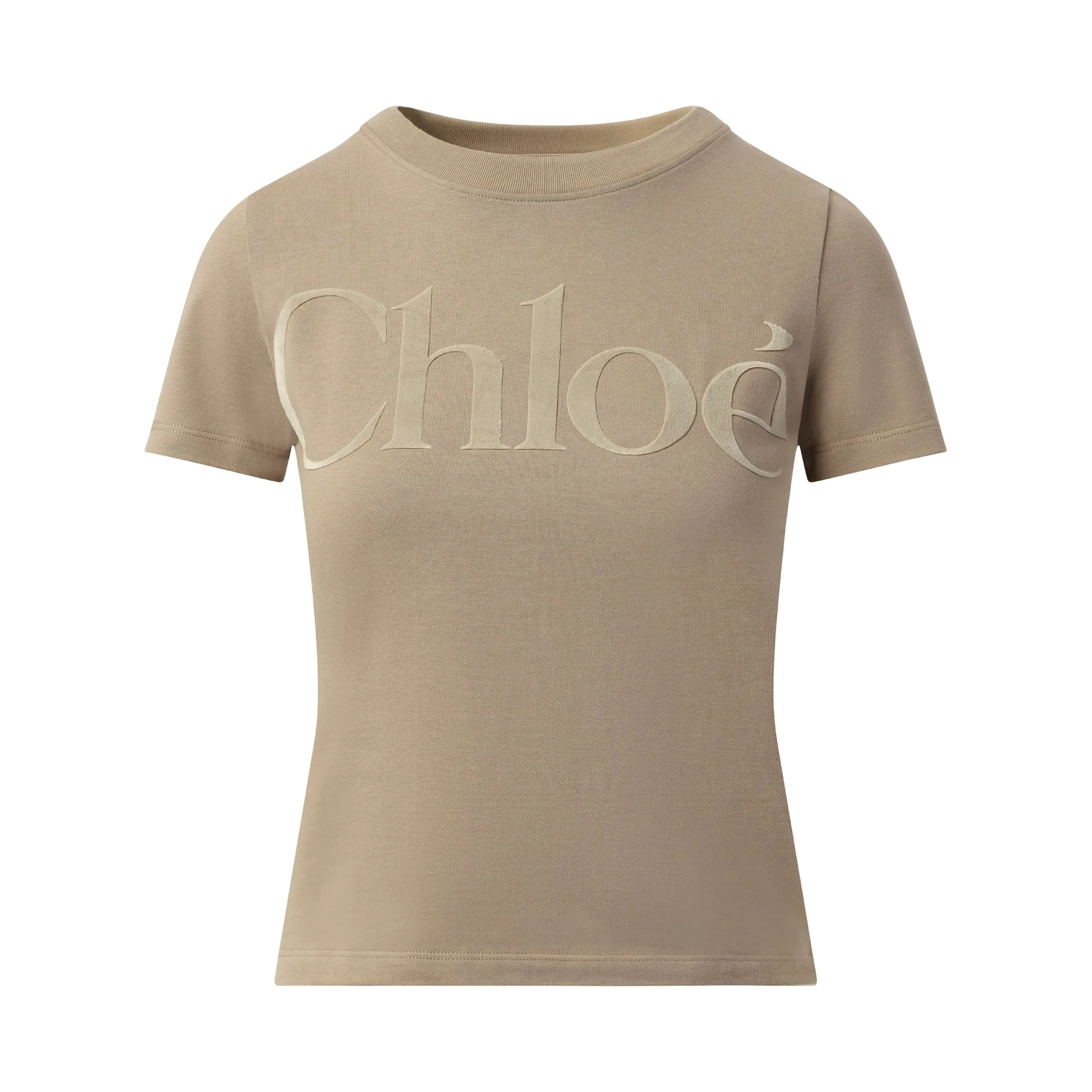 Chloe Logo T-Shirt in Powder Grey sold by MARAIS product image thumbnail 2