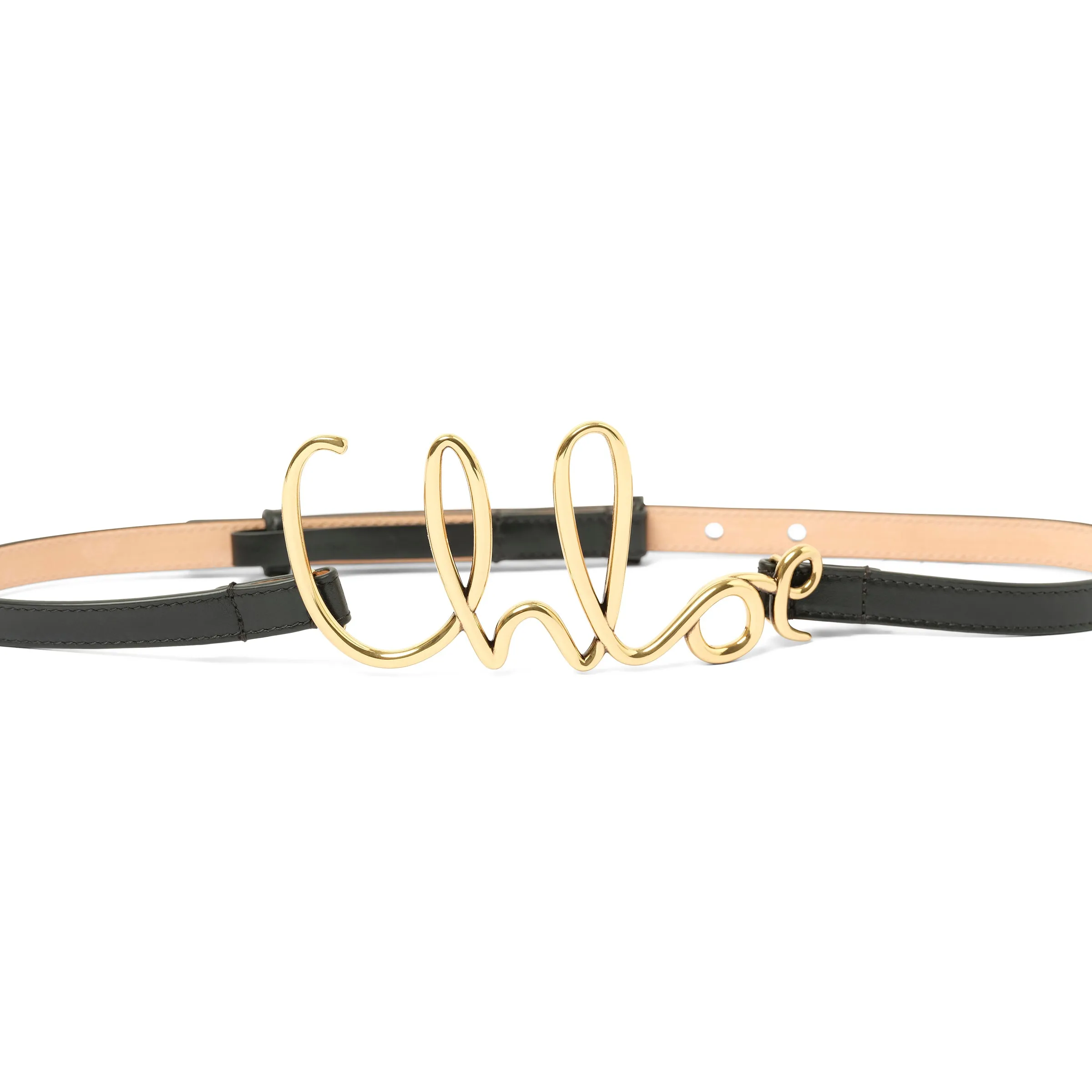 The Chloe Iconic Belt in Black sold by MARAIS