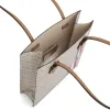 Cannes Vertical Tote GM with Stripes in Champagne sold by MARAIS
