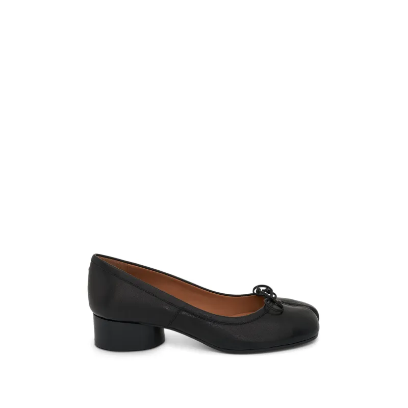 Tabi Ballerina 3cm Flats in Black sold by MARAIS