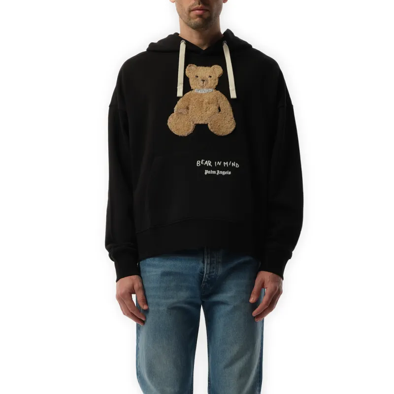 Bear in Mind Hoodie in Black/Brown sold by MARAIS