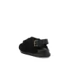 Fussbett Incrocioco Sandals in Black sold by MARAIS
