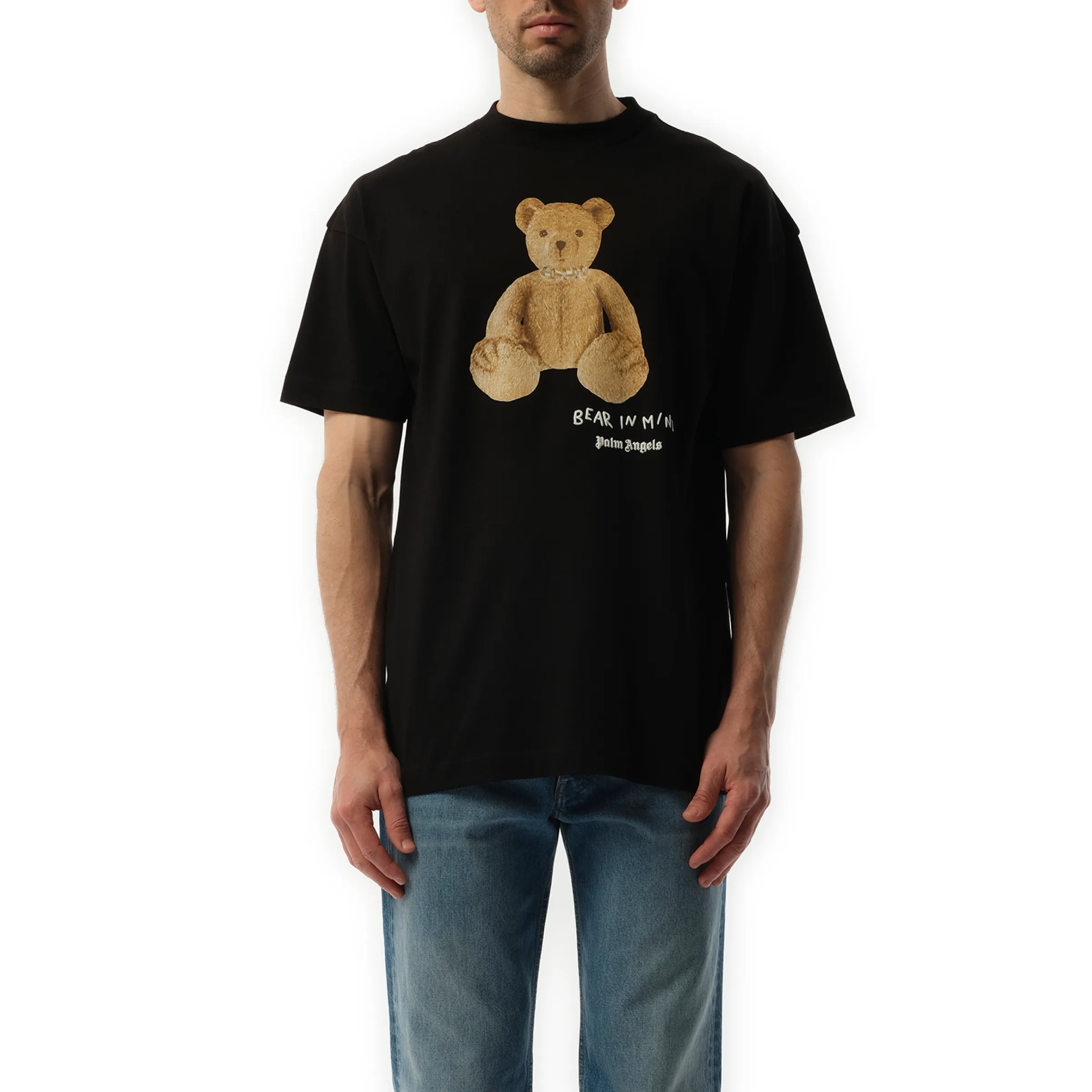 Bear in Mind Regular T-Shirt in Black/Brown sold by MARAIS