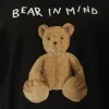 Bear in Mind Oversize T-Shirt in Black/Brown sold by MARAIS