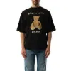 Bear in Mind Oversize T-Shirt in Black/Brown sold by MARAIS