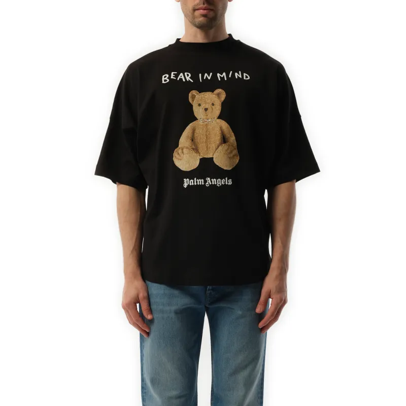 Bear in Mind Oversize T-Shirt in Black/Brown sold by MARAIS