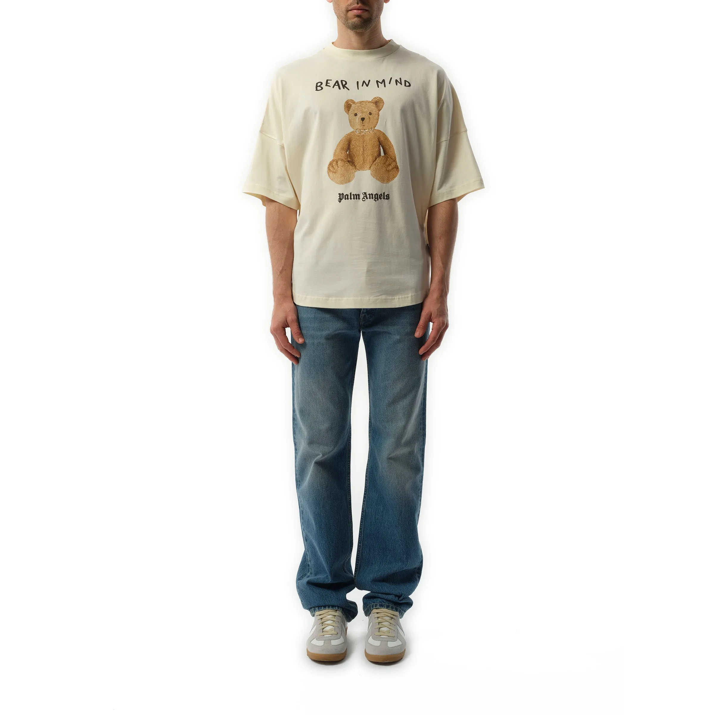 Bear in Mind Oversize T-Shirt in Off White/Brown sold by MARAIS product image thumbnail 4