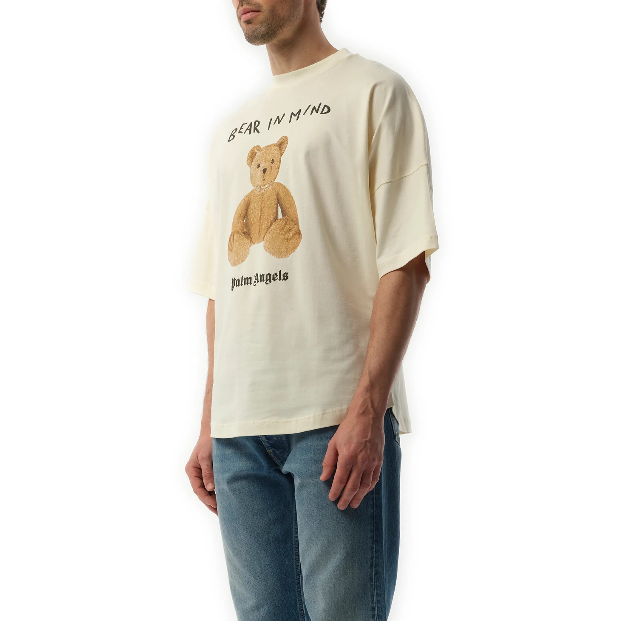 Bear in Mind Oversize T-Shirt in Off White/Brown sold by MARAIS product image thumbnail 5