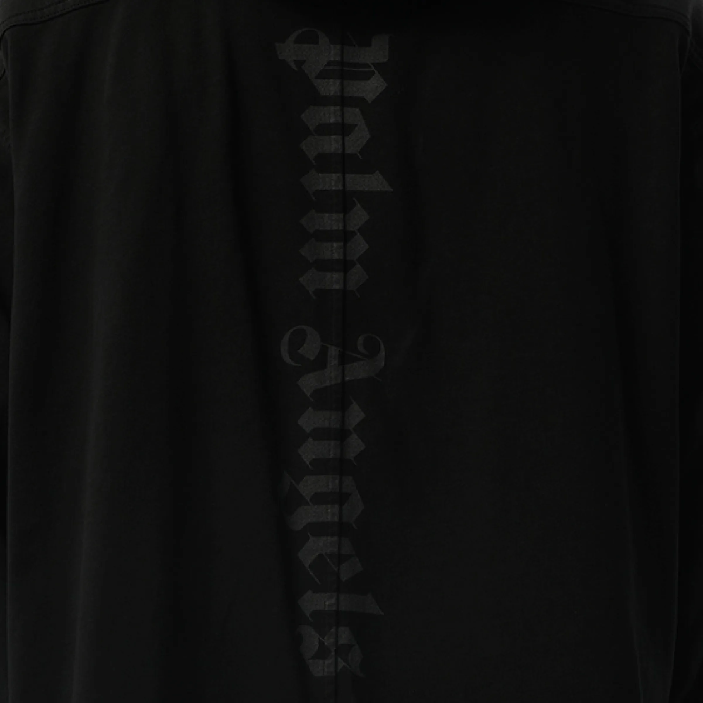 GD Classic Logo Hooded Overshirt in Black/Black sold by MARAIS product image thumbnail 3