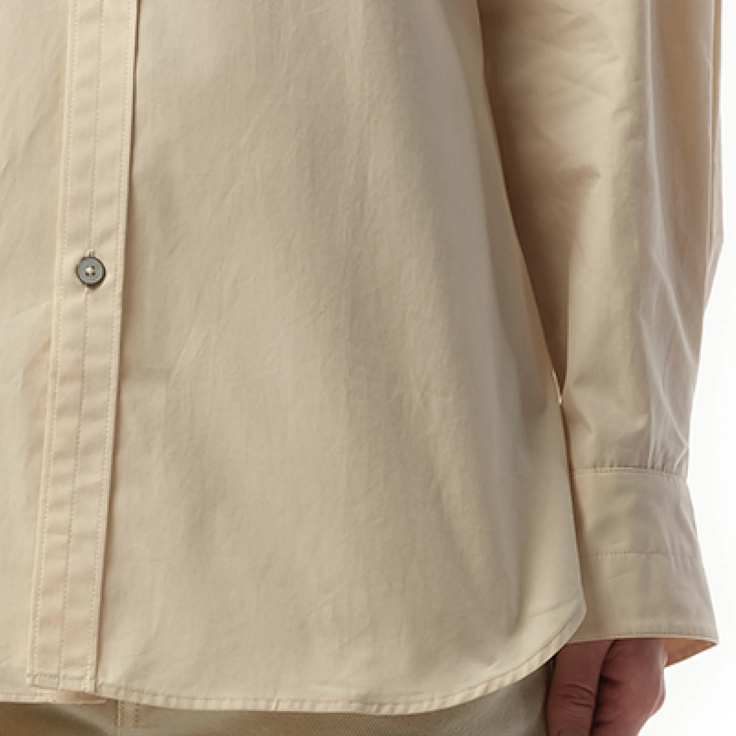 Fitted Shirt in Light Cream sold by MARAIS product image thumbnail 3