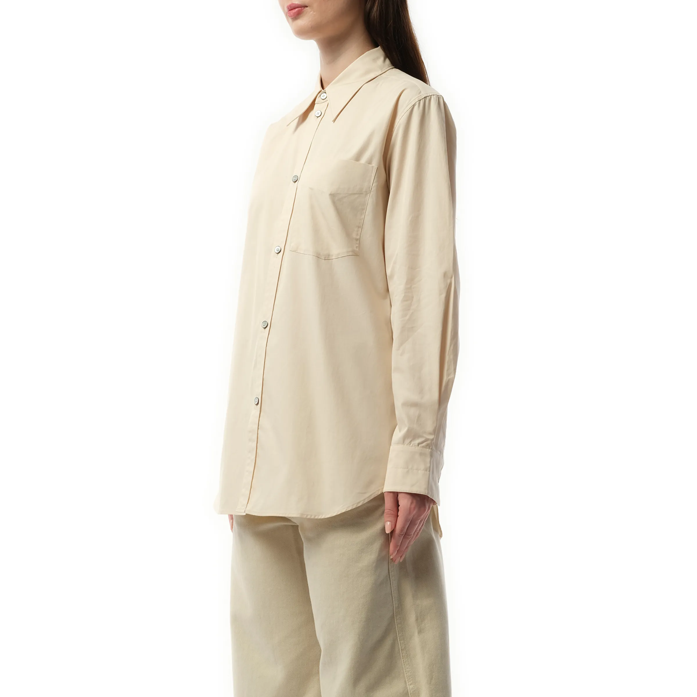 Fitted Shirt in Light Cream sold by MARAIS product image thumbnail 5