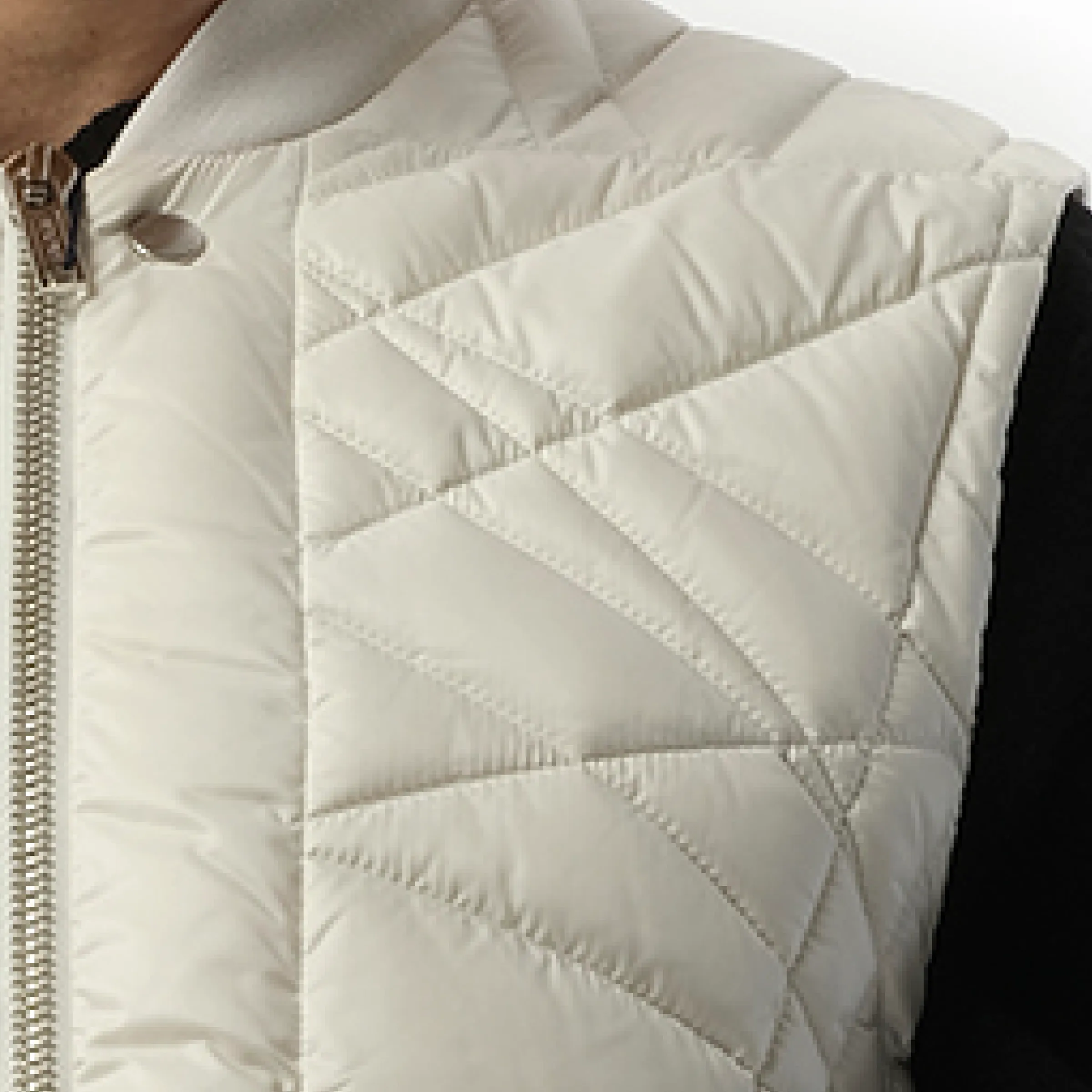 Rick Owens x Moncler Megapenta Flight Vest in Milk sold by MARAIS product image thumbnail 3