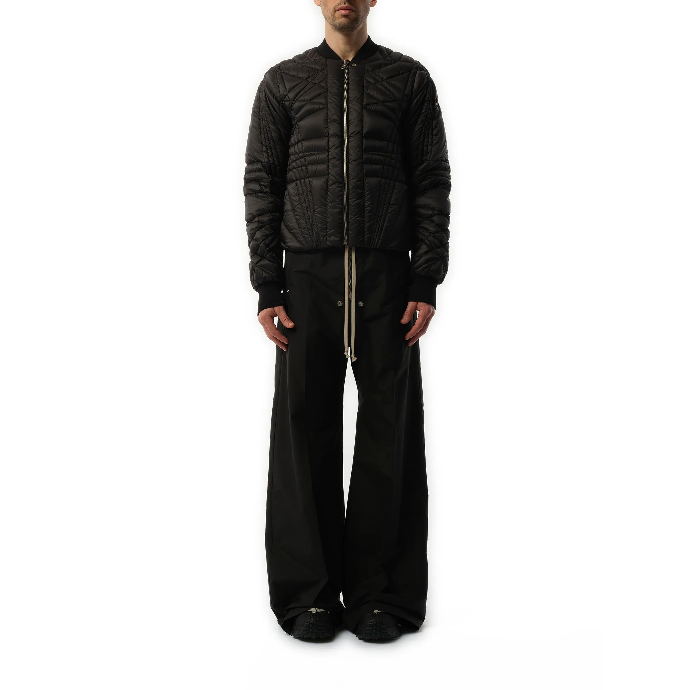 Rick Owens x Moncler Megapenta Flight Jacket in Black sold by MARAIS product image thumbnail 4