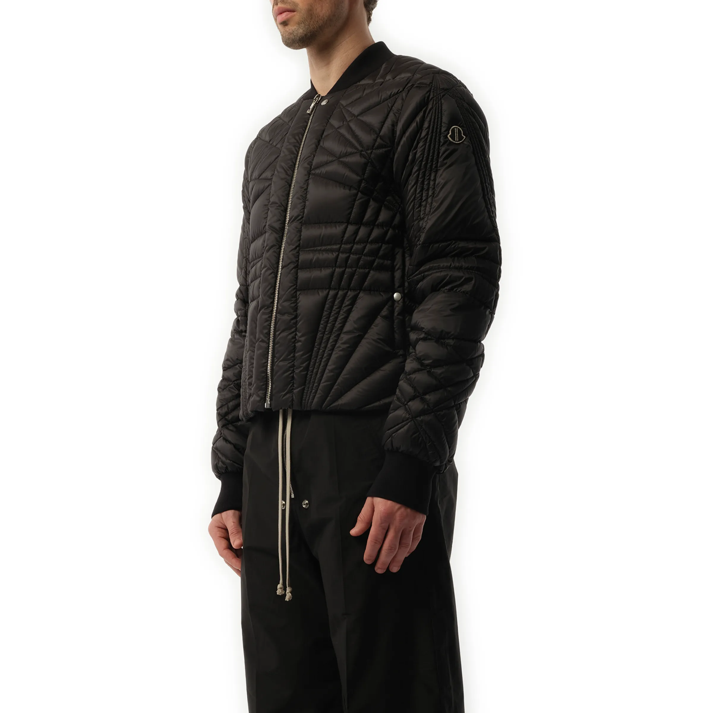 Rick Owens x Moncler Megapenta Flight Jacket in Black sold by MARAIS product image thumbnail 5
