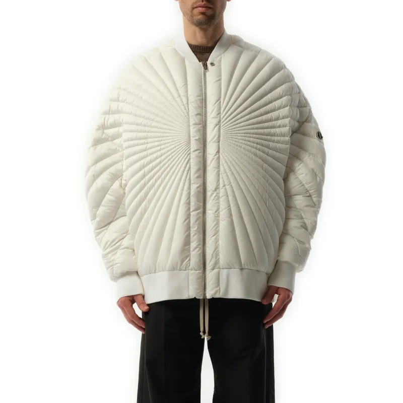 Rick Owens x Moncler Radiance Peter Jacket in Milk sold by MARAIS