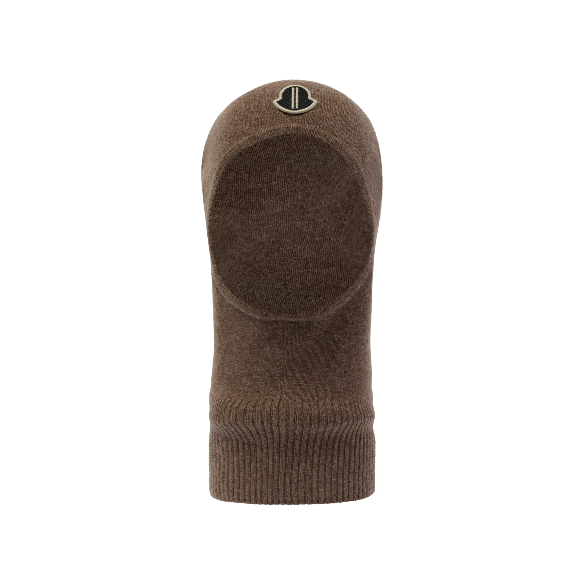 Rick Owens x Moncler Knit Skull Mask in Dust sold by MARAIS