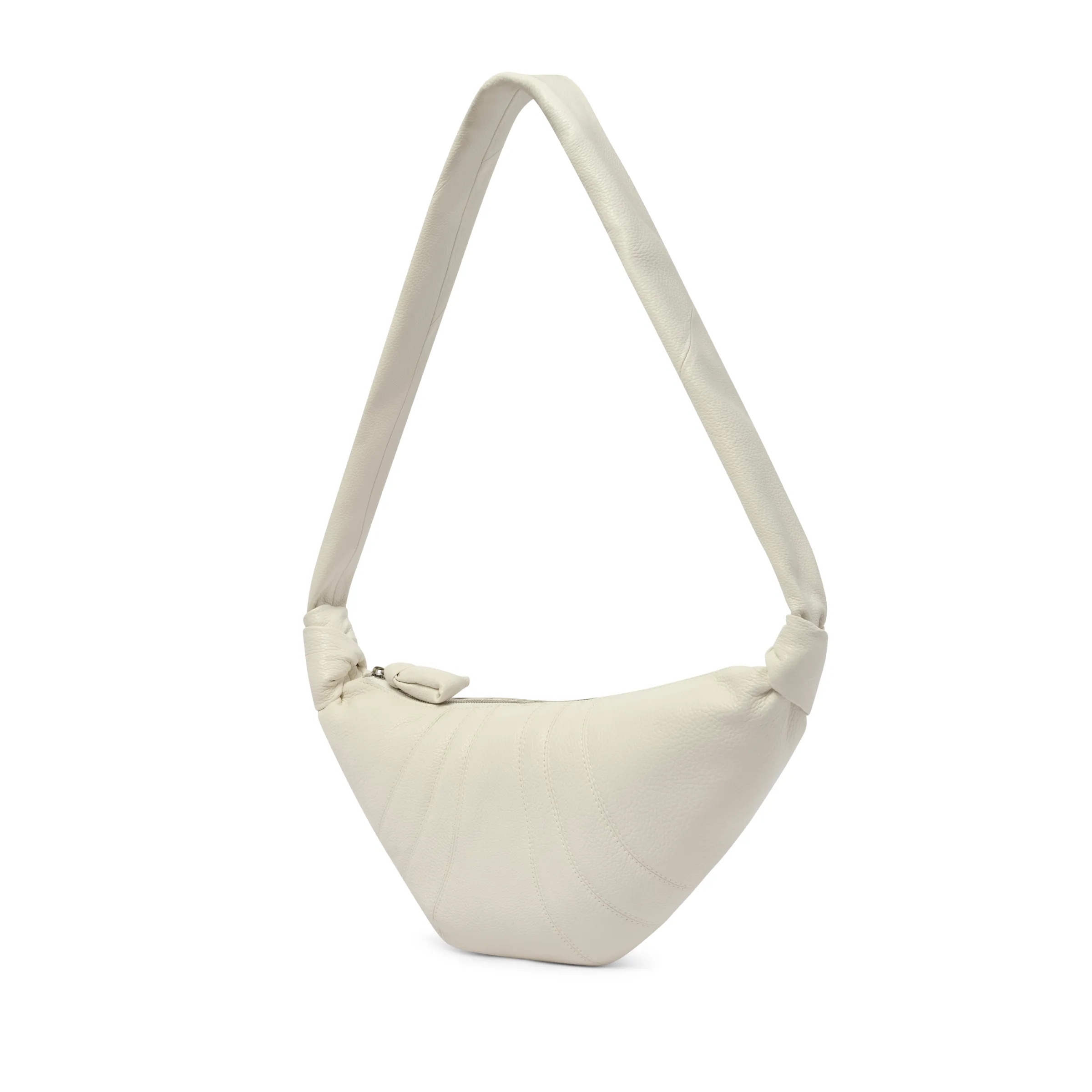 Cowhide Small Croissant Bag in Chalk sold by MARAIS product image thumbnail 2