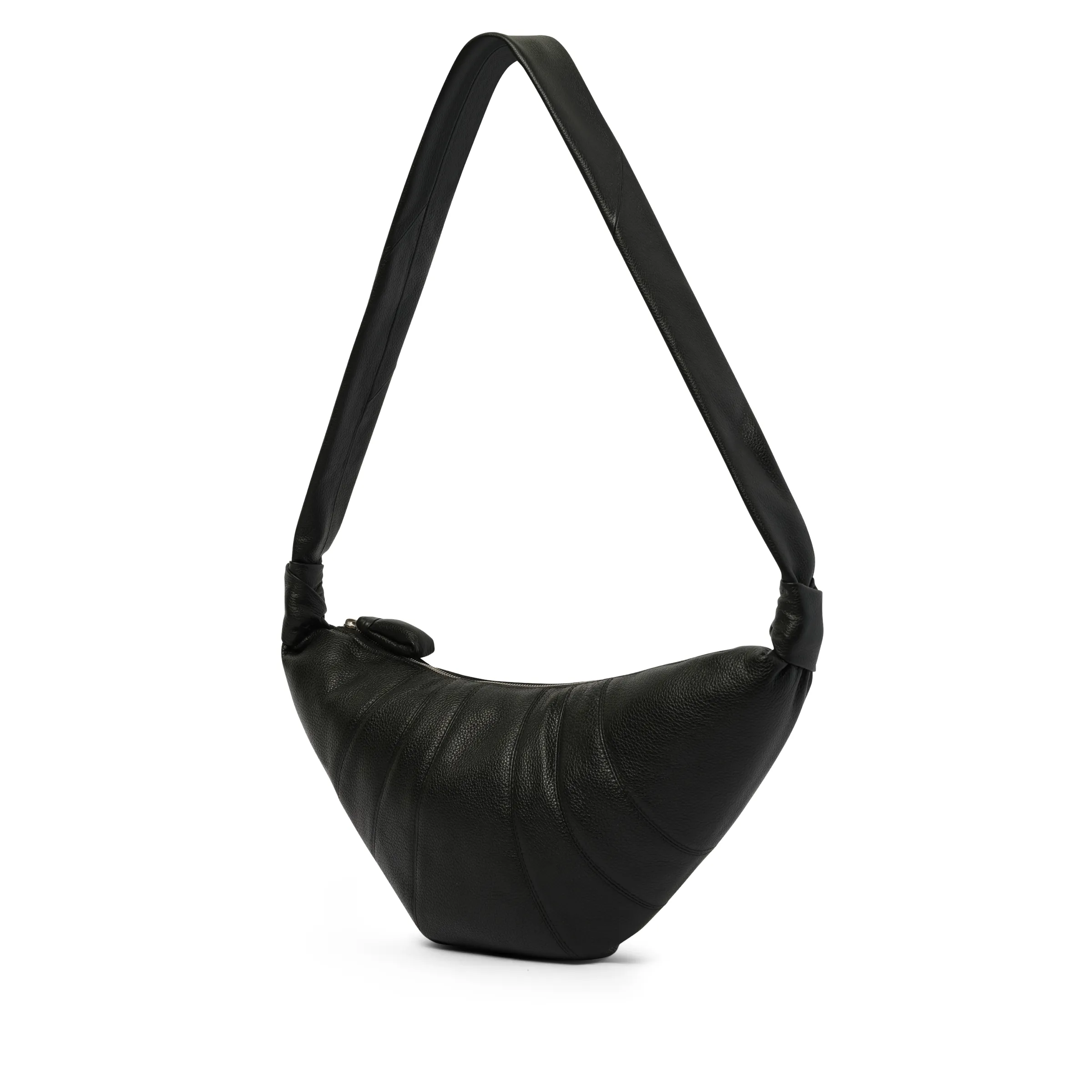 Cowhide Medium Croissant Bag in Black sold by MARAIS product image thumbnail 2