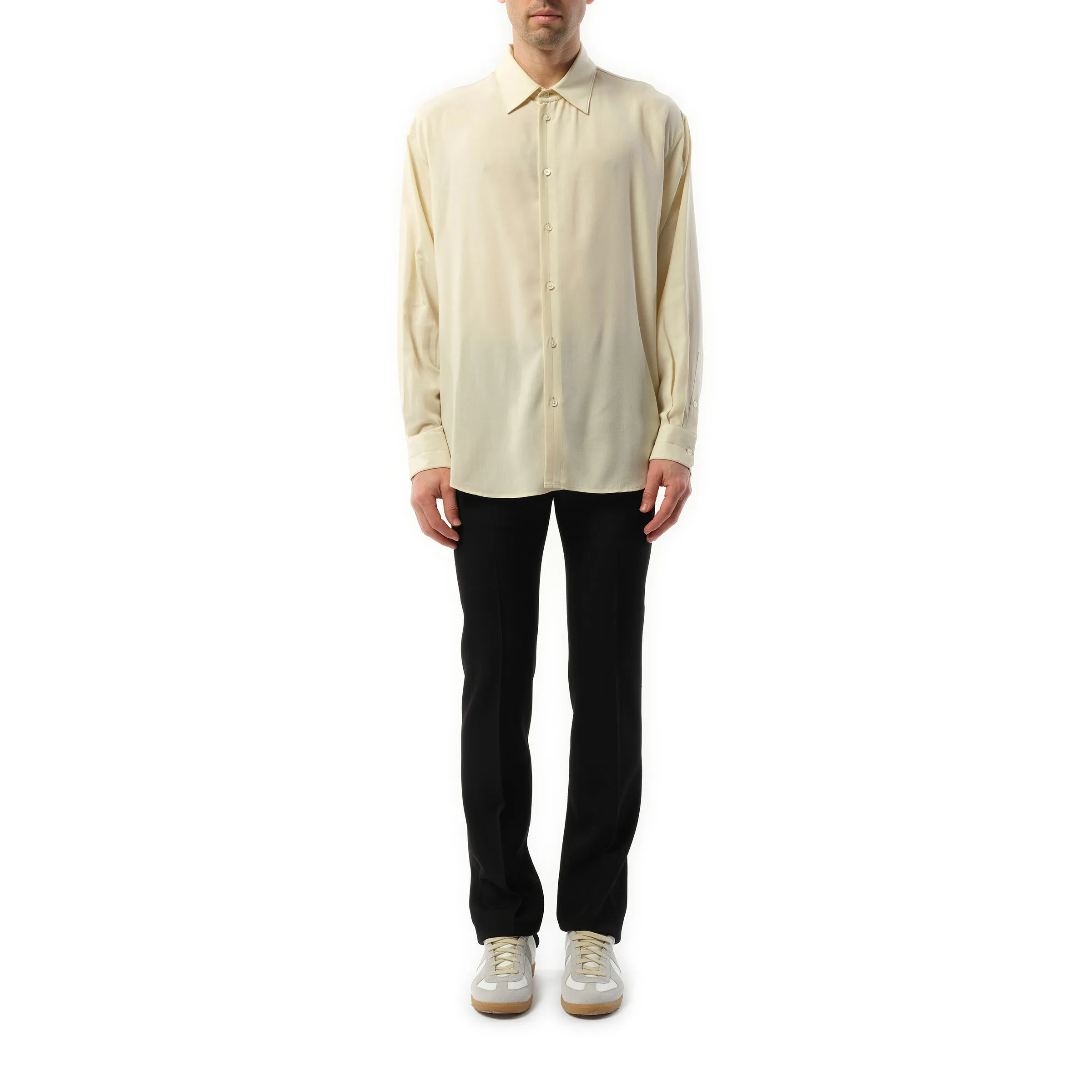 Relaxed Shirt in Cream sold by MARAIS product image thumbnail 4