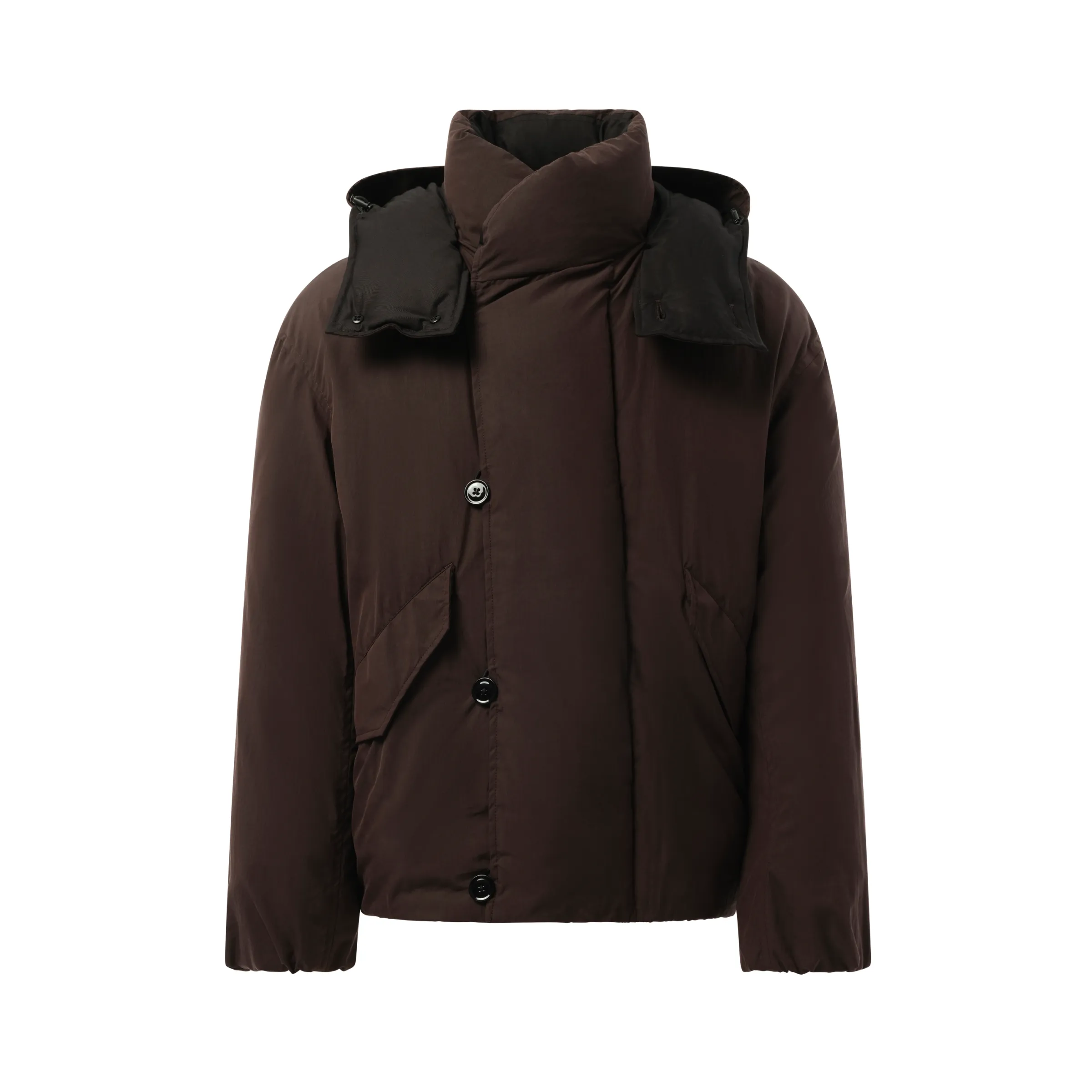 B Hooded Puffer Blouson in Espresso sold by MARAIS product image thumbnail 2