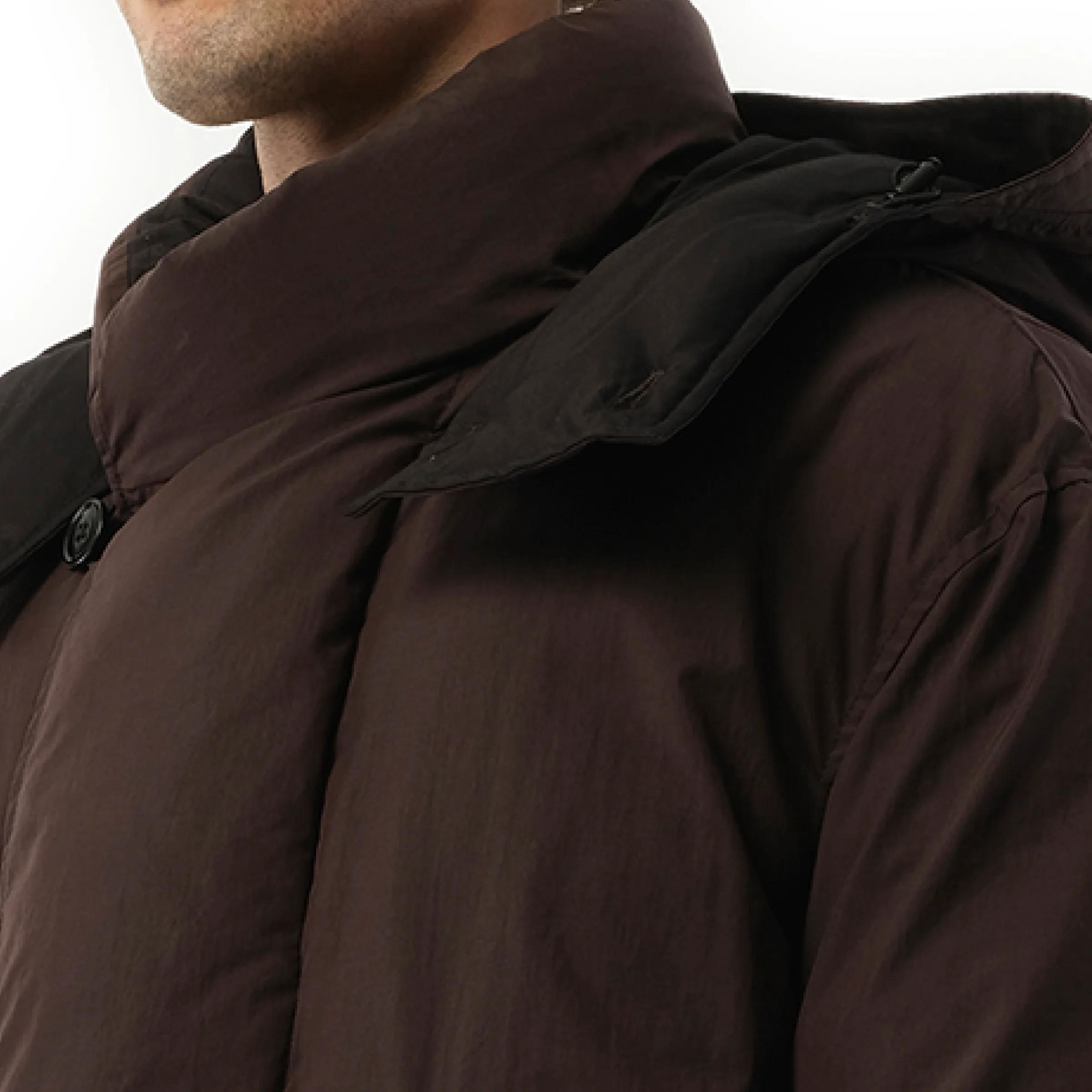 B Hooded Puffer Blouson in Espresso sold by MARAIS product image thumbnail 3