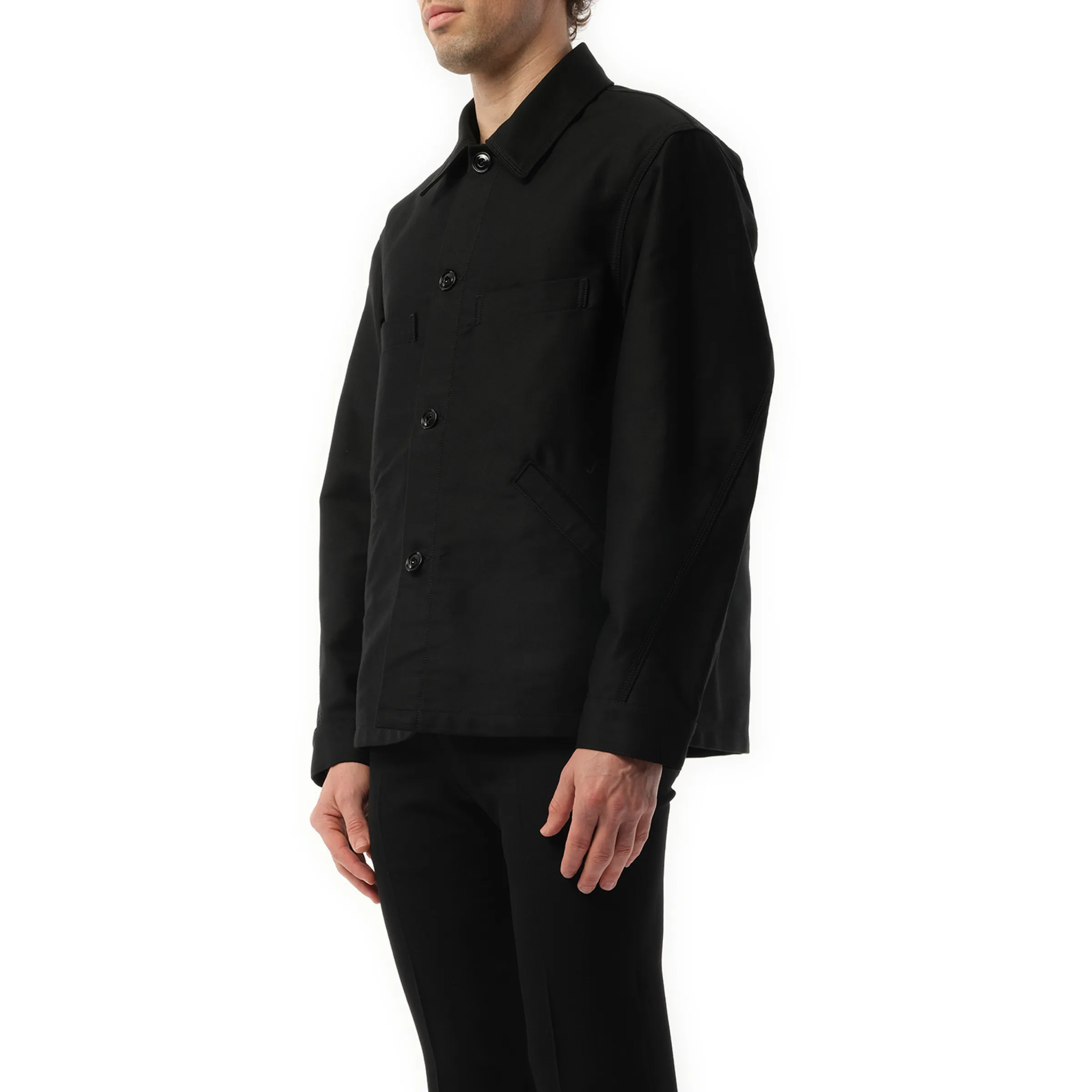 Twisted Sleeve Workwear Jacket in Black sold by MARAIS product image thumbnail 5