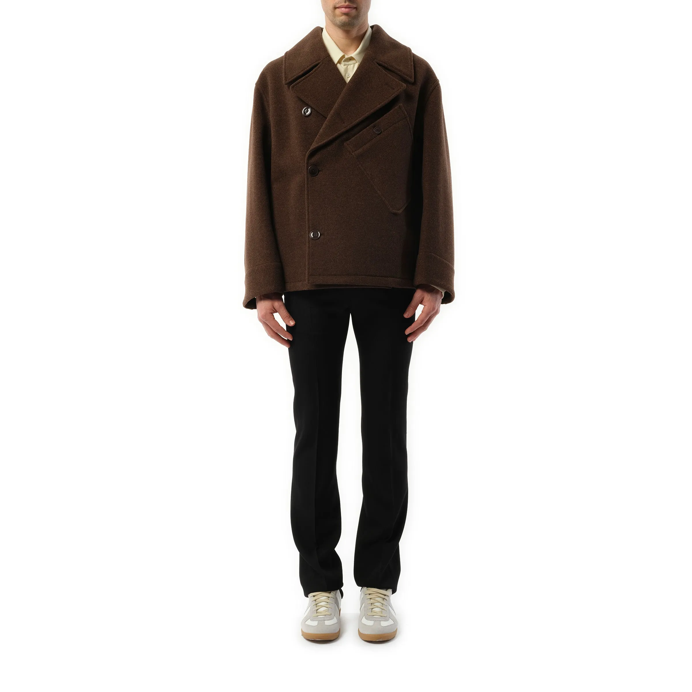 Dispatch Peacoat in Brown Chine sold by MARAIS product image thumbnail 4