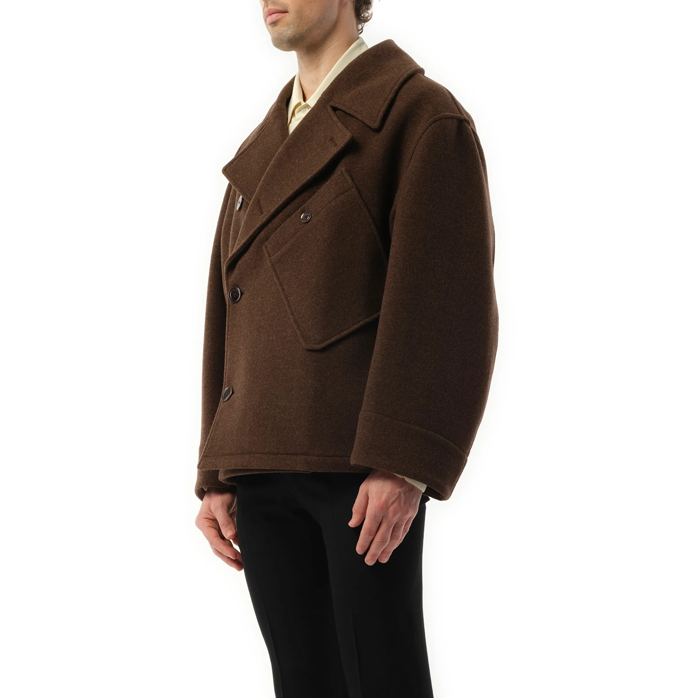 Dispatch Peacoat in Brown Chine sold by MARAIS product image thumbnail 5