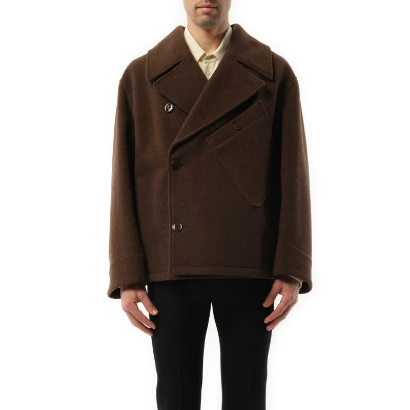 Dispatch Peacoat in Brown Chine sold by MARAIS