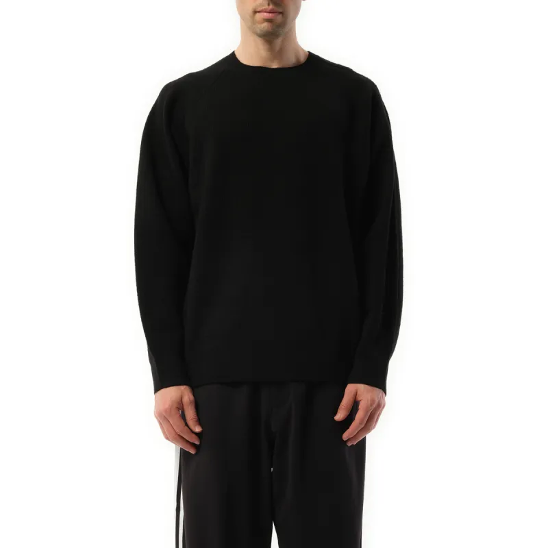 3 Stripe Knit Sweater in Black sold by MARAIS