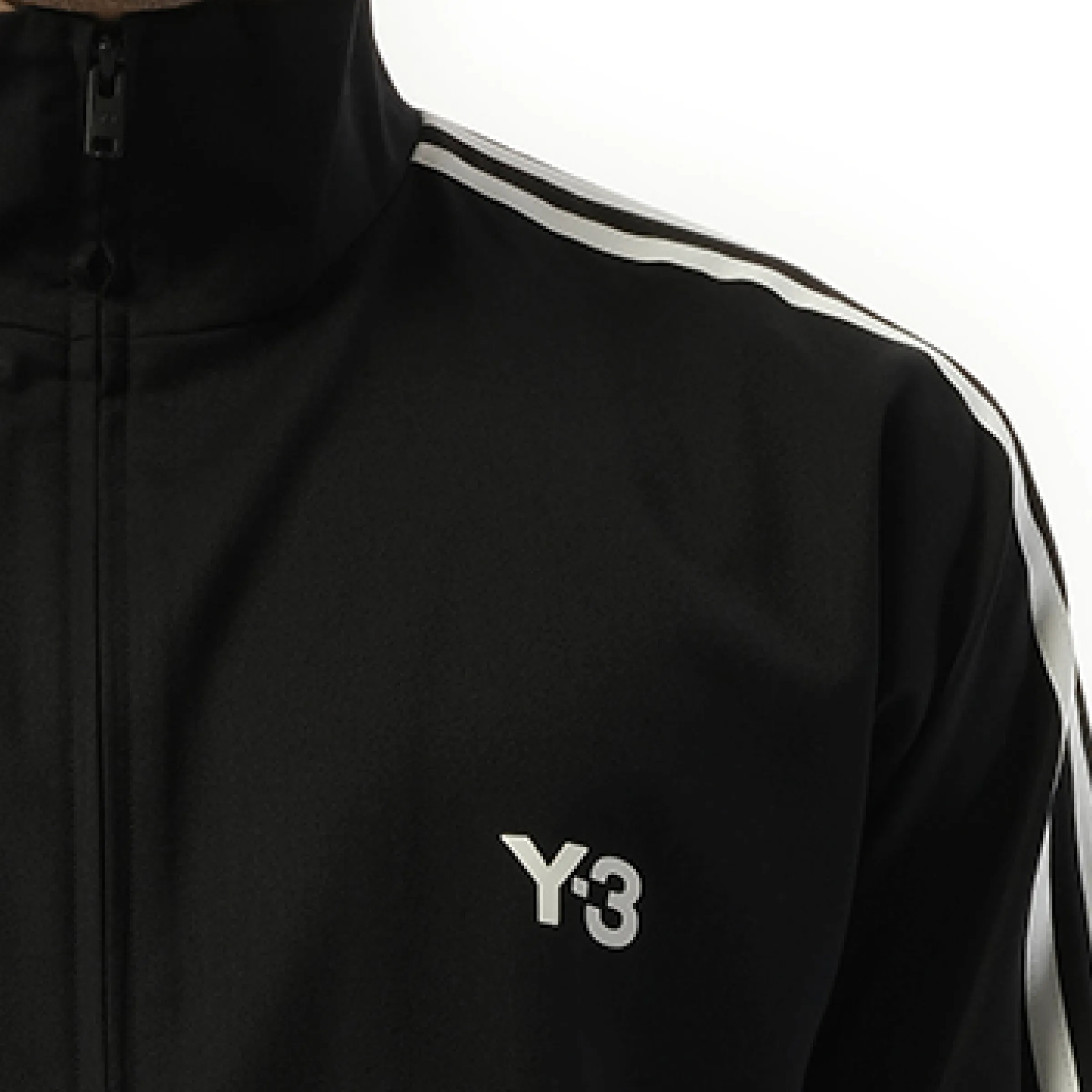 3 Stripe Refined Wool Track Top in Black sold by MARAIS product image thumbnail 3