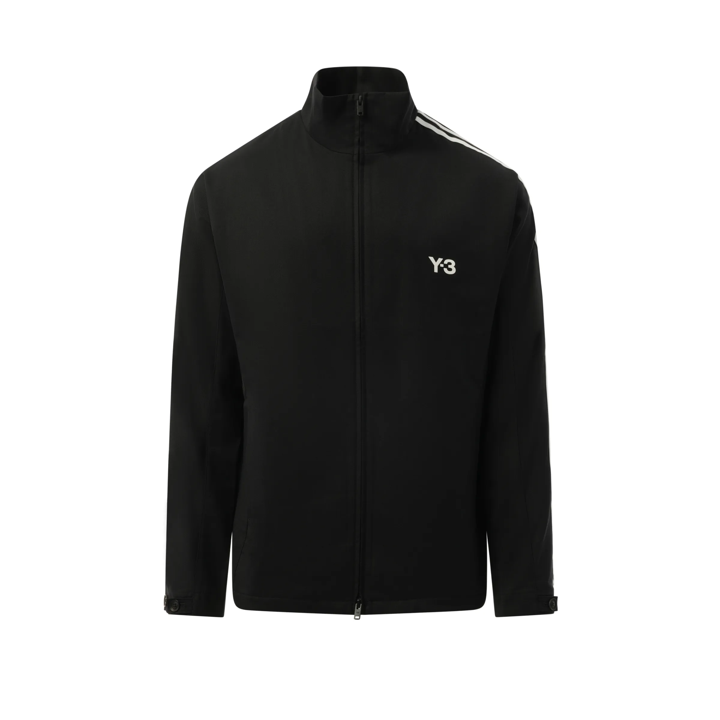3 Stripe Refined Wool Track Top in Black sold by MARAIS product image thumbnail 2