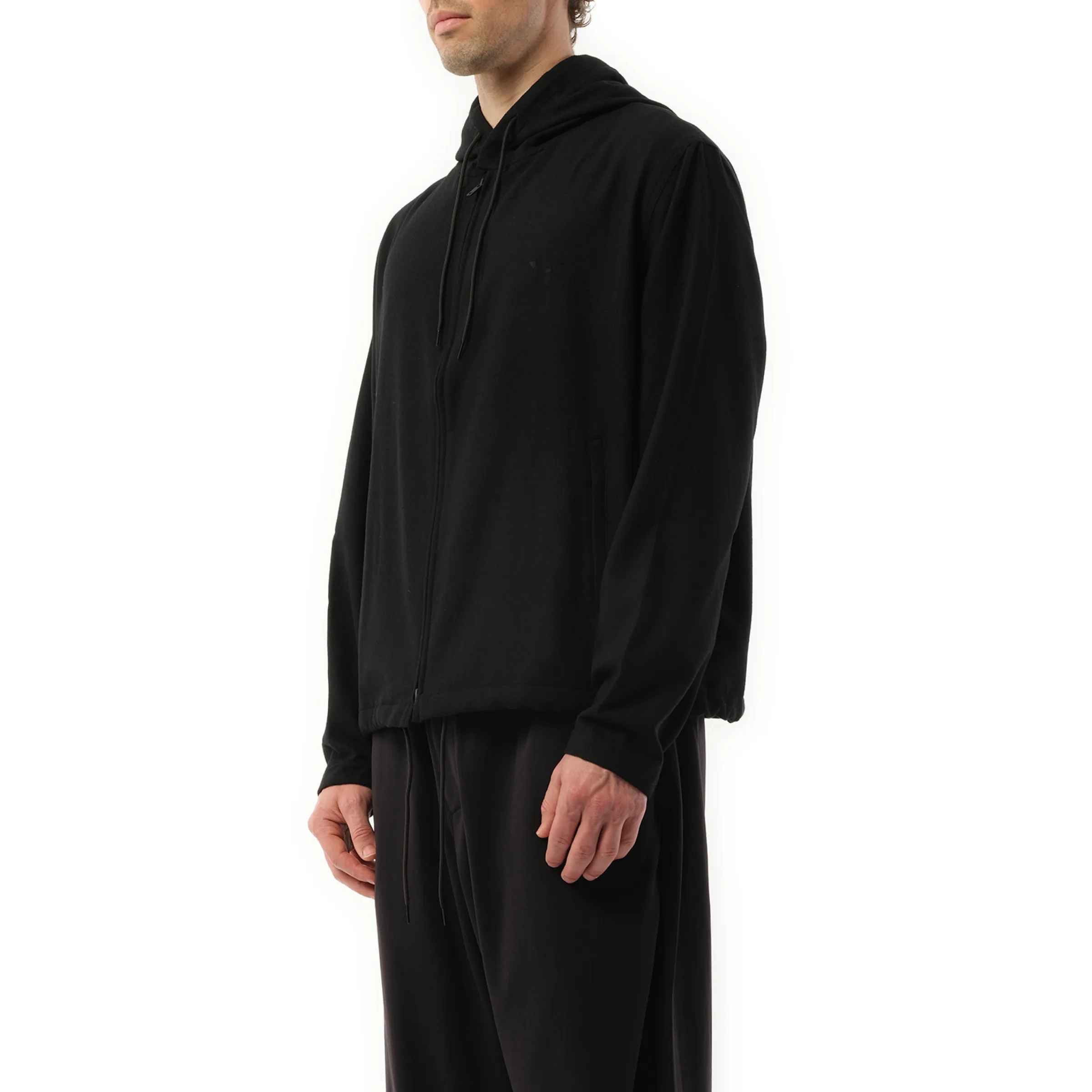 Flannel Hooded Jacket in Black sold by MARAIS product image thumbnail 5