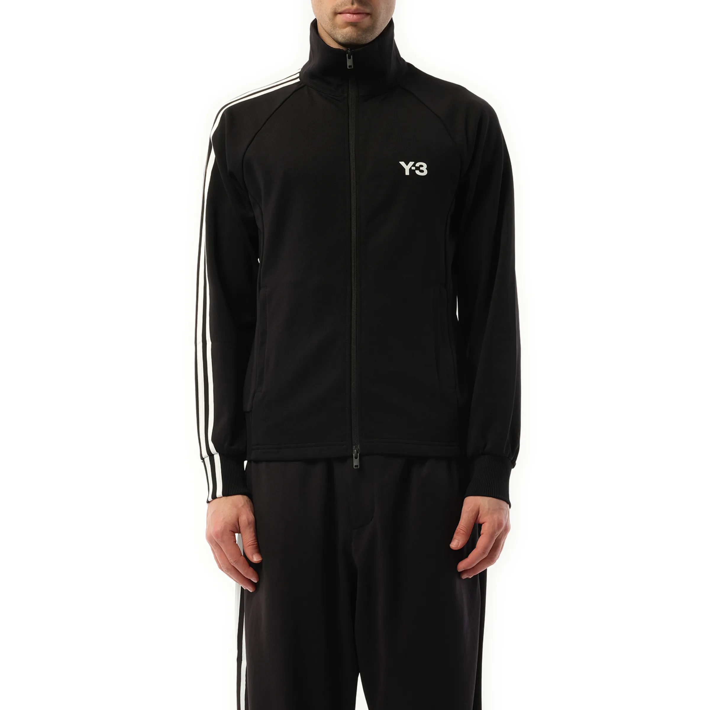 3 Stripe Track Top in Black sold by MARAIS