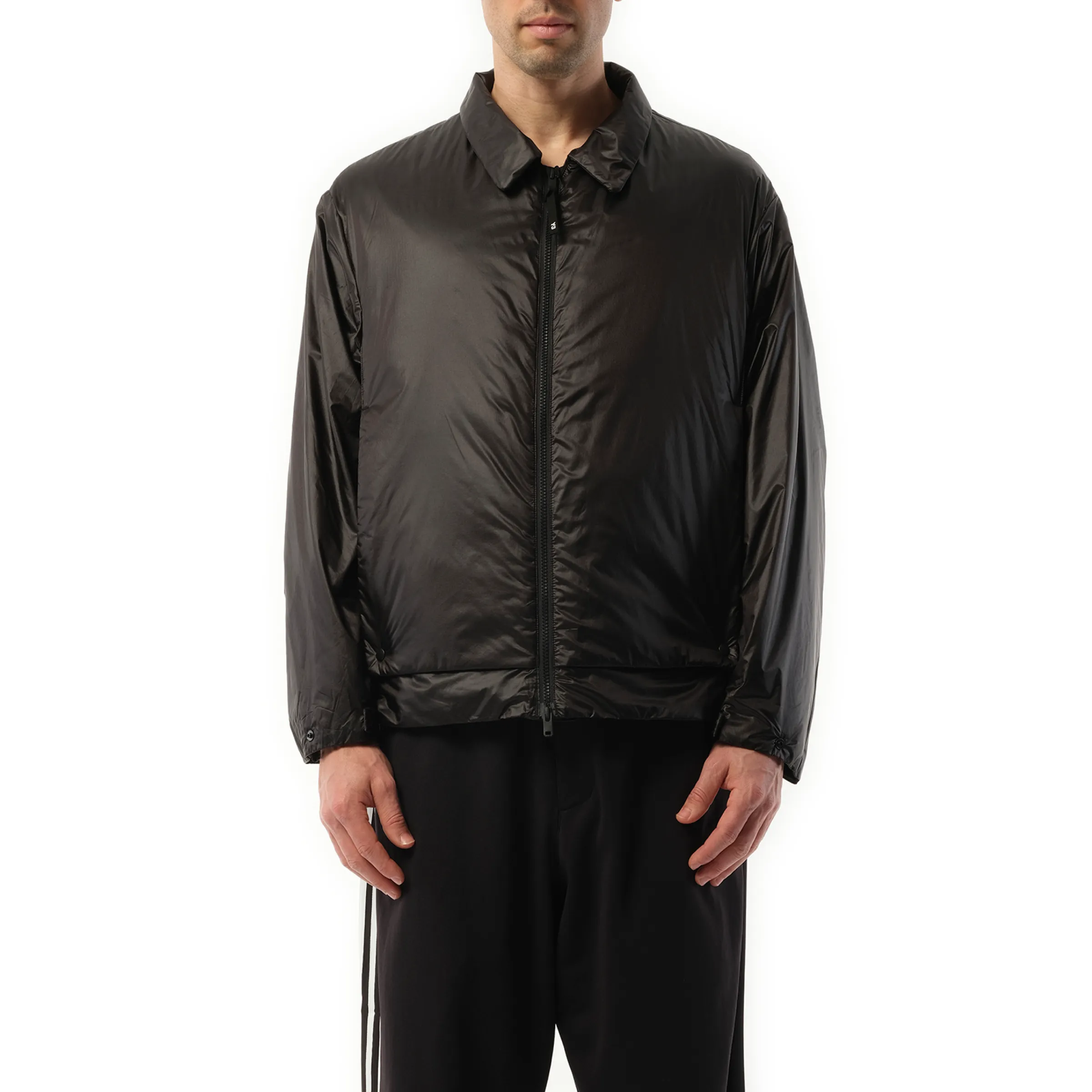 Nylon Liner Jacket in Black sold by MARAIS